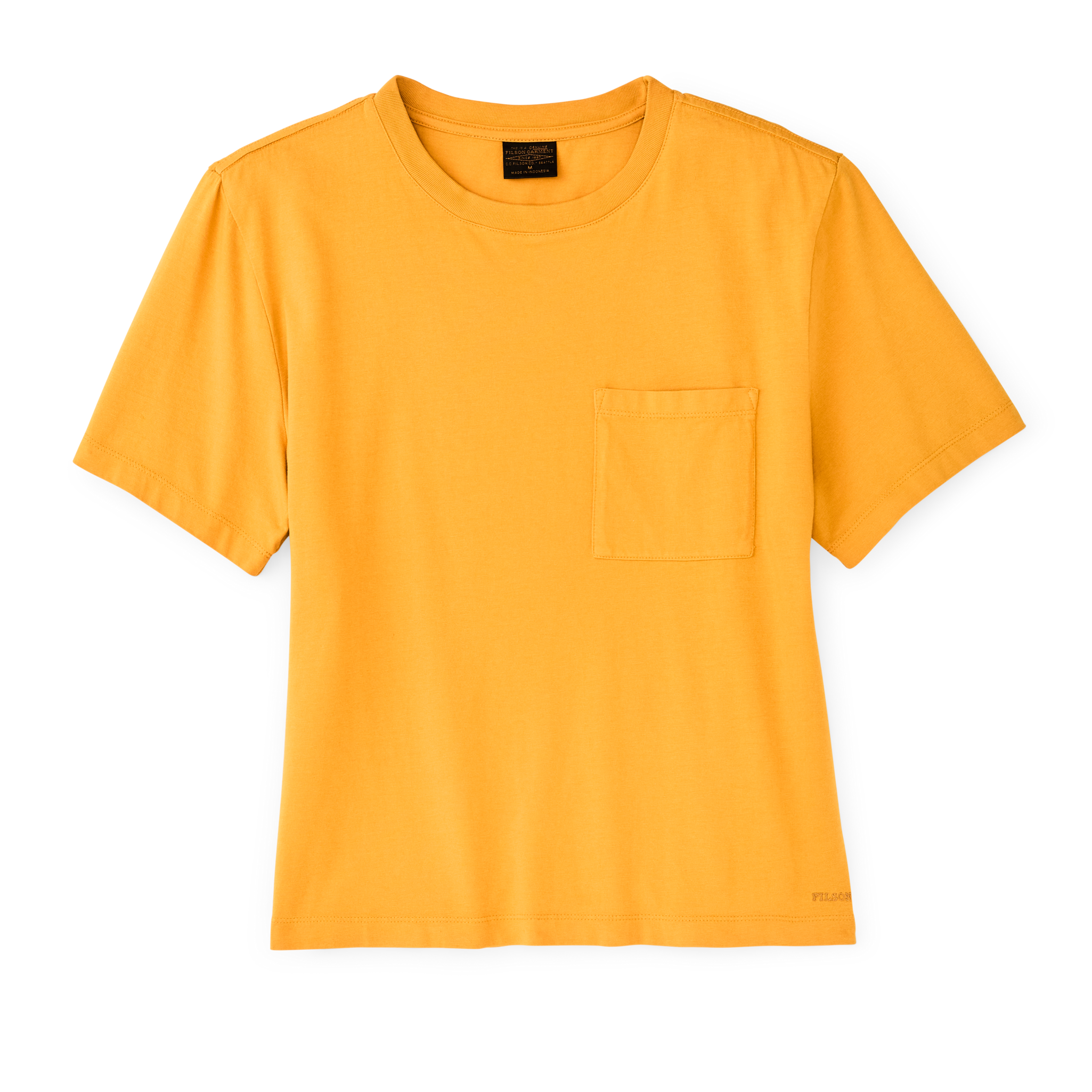 Women's Short Sleeve Pocket Tee - Golden Yellow