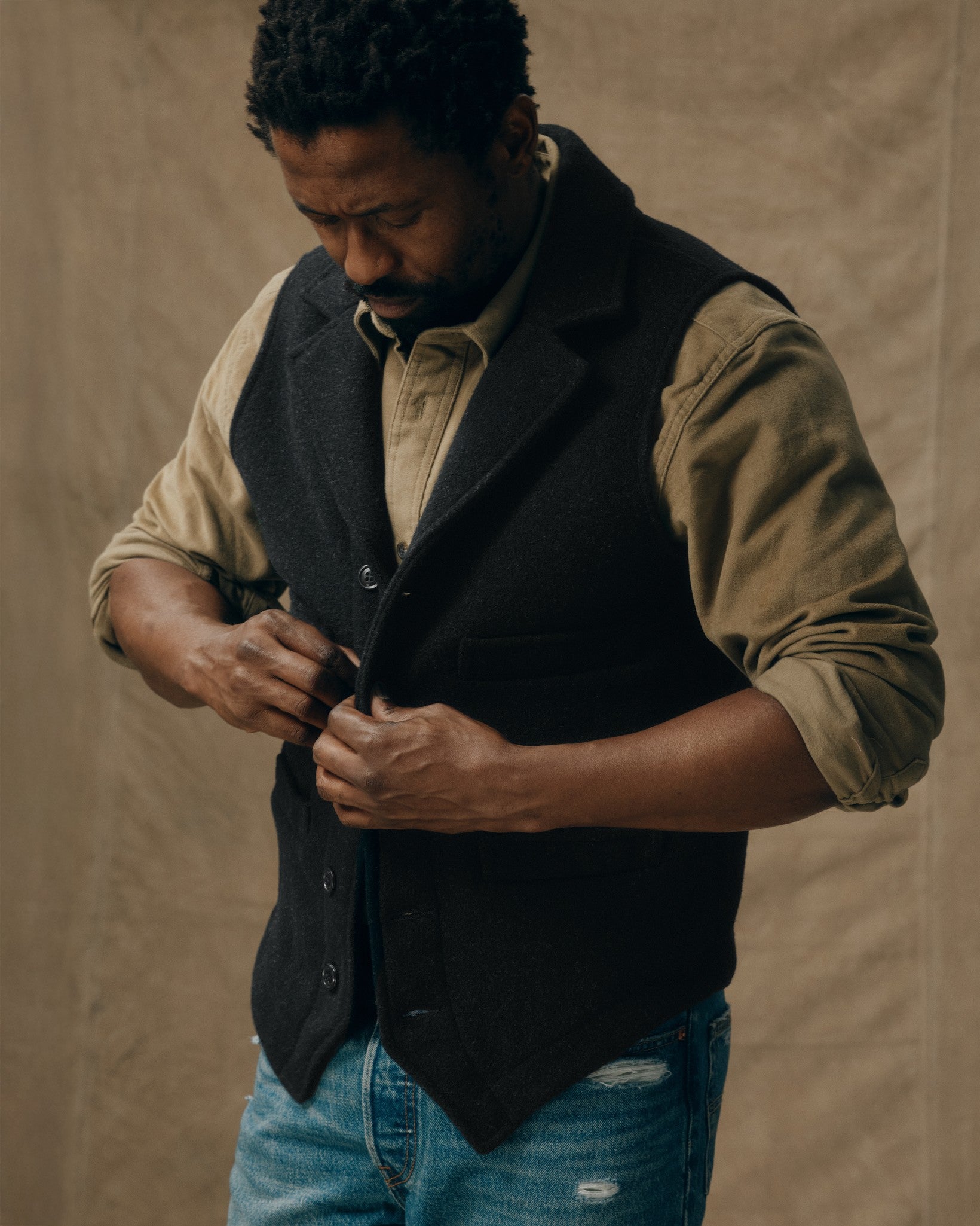 Western Vest - Charcoal - Image 5