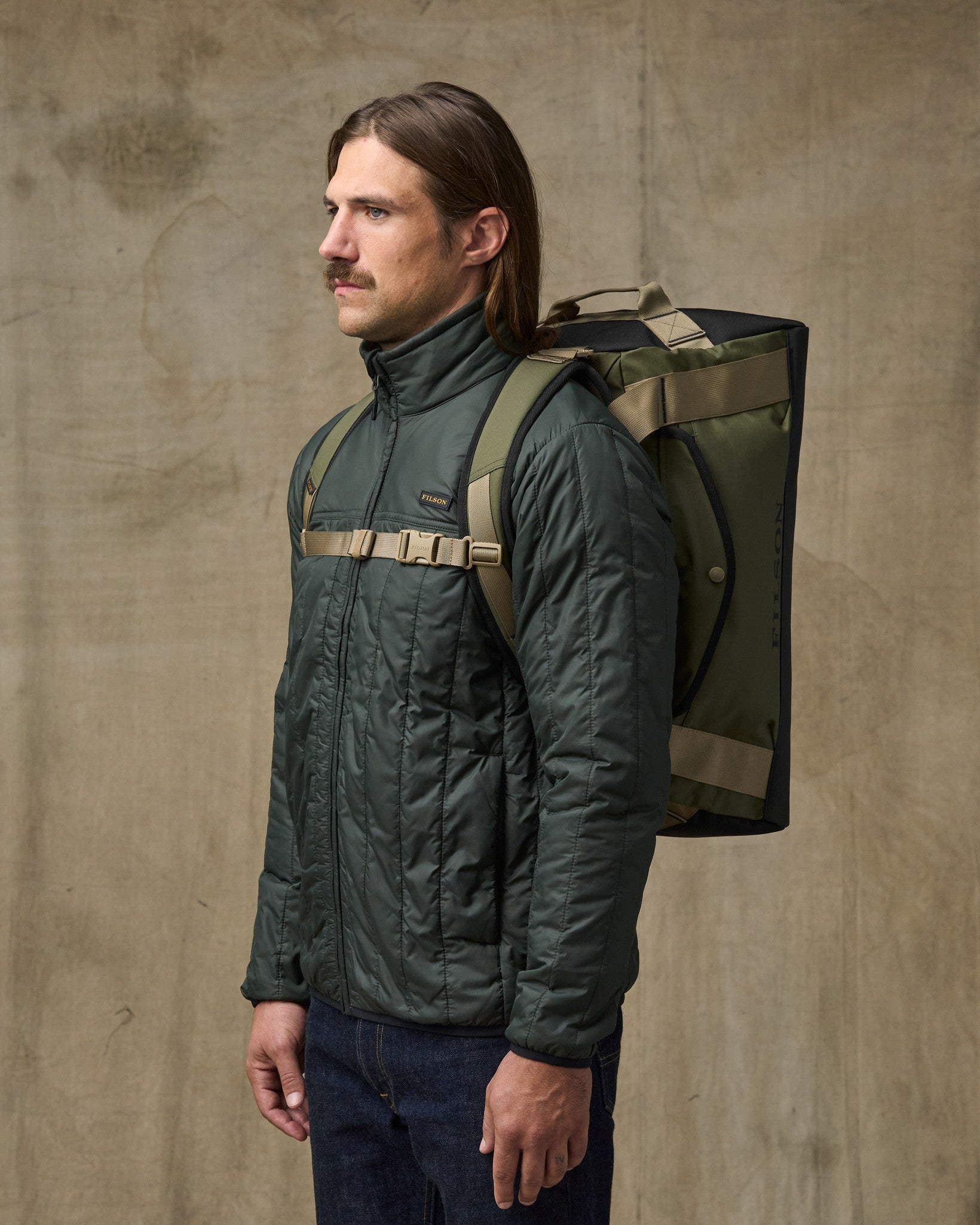 All-weather 40l Duffle - Olive / Black / Covert - Image 2
