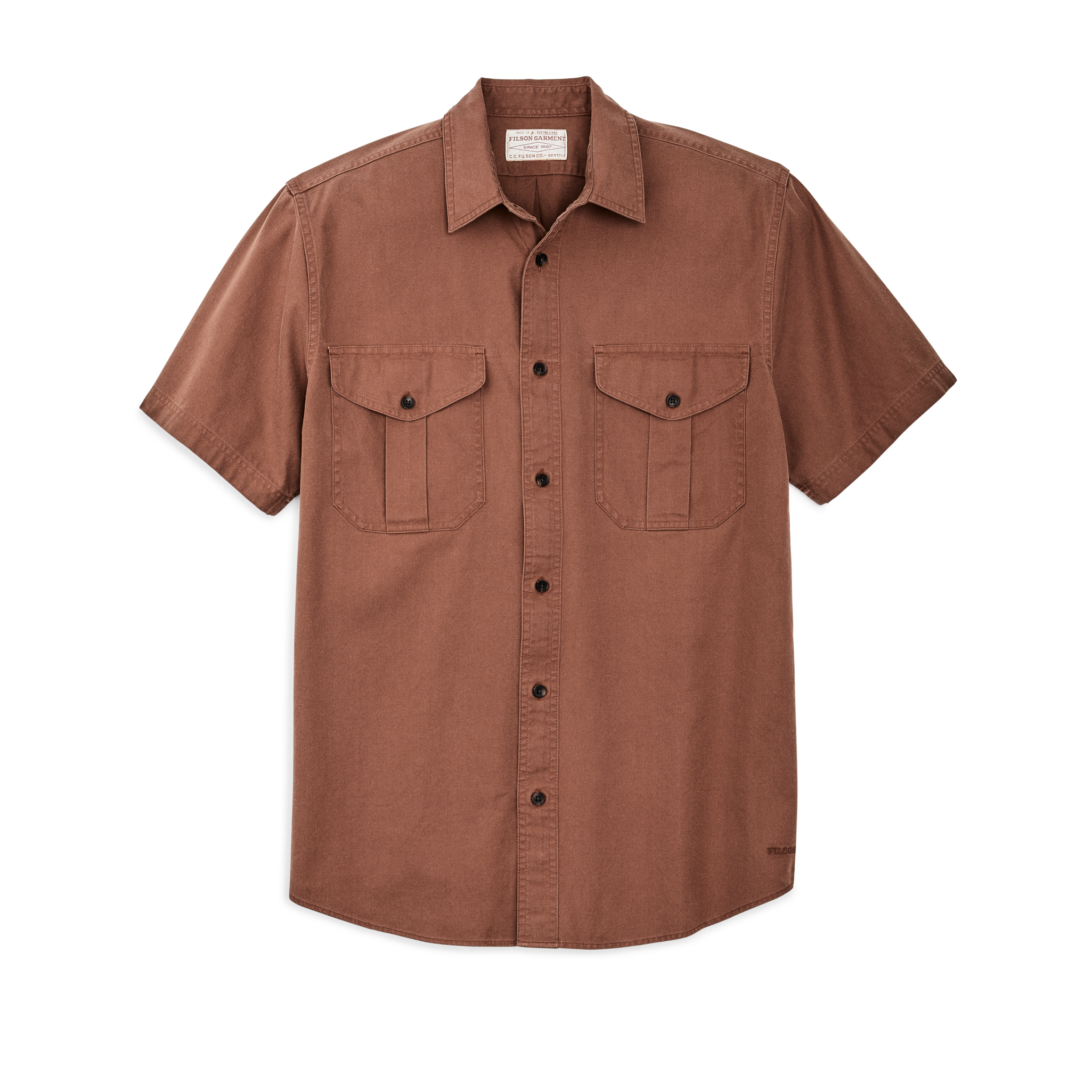 Short Sleeve Lightweight Alaskan Guide Shirt - Mahogany Brown