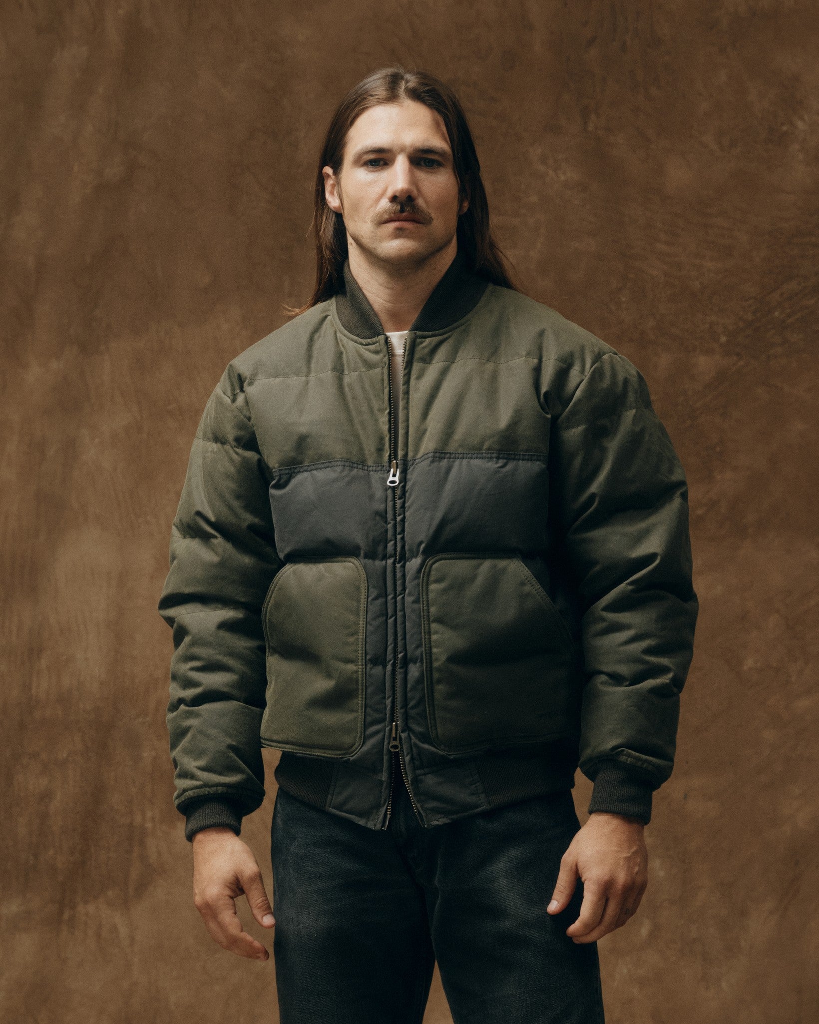 Down Bomber Jacket - Otter Green