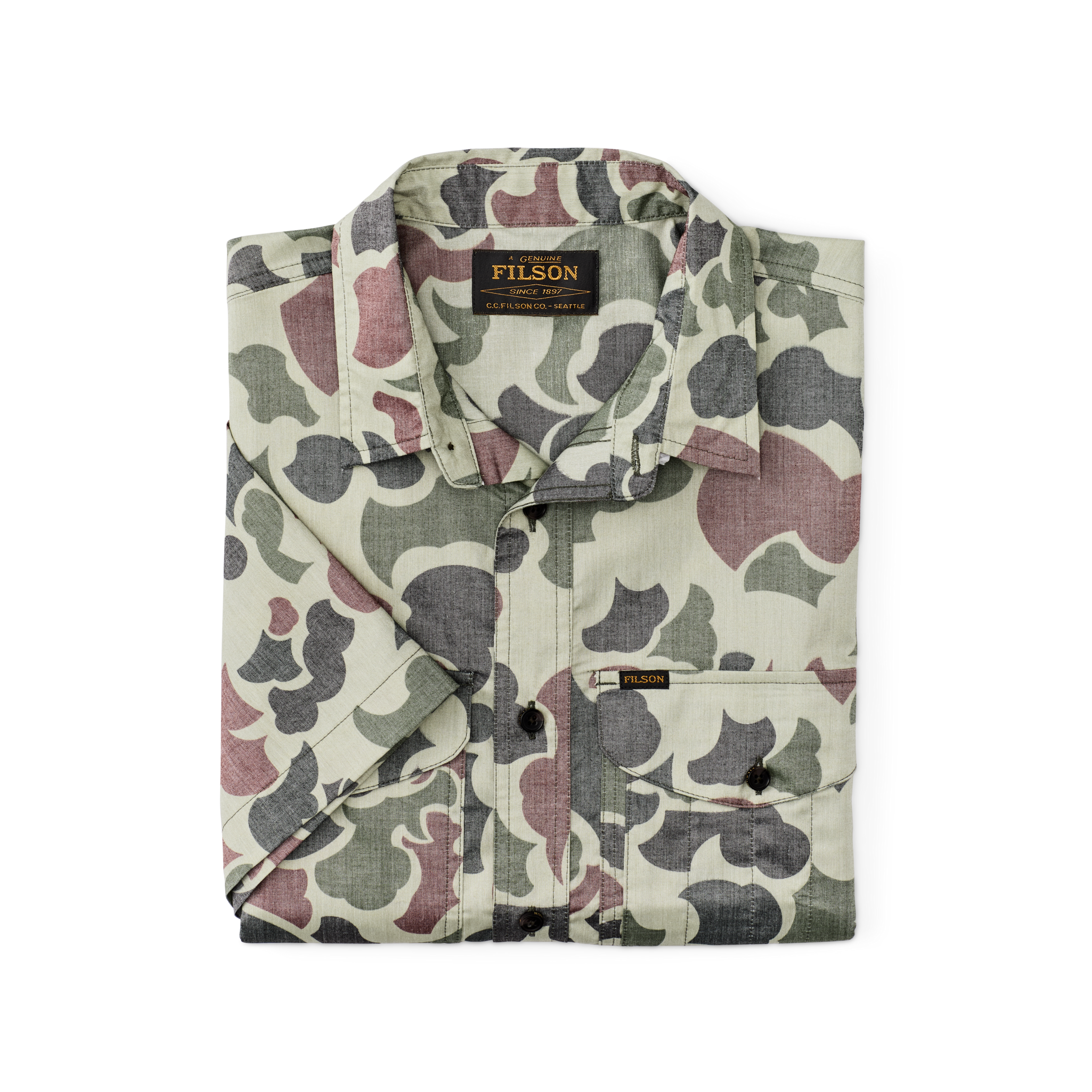 Twin Lakes Short Sleeve Sport Shirt - Shrub Camo - Image 3