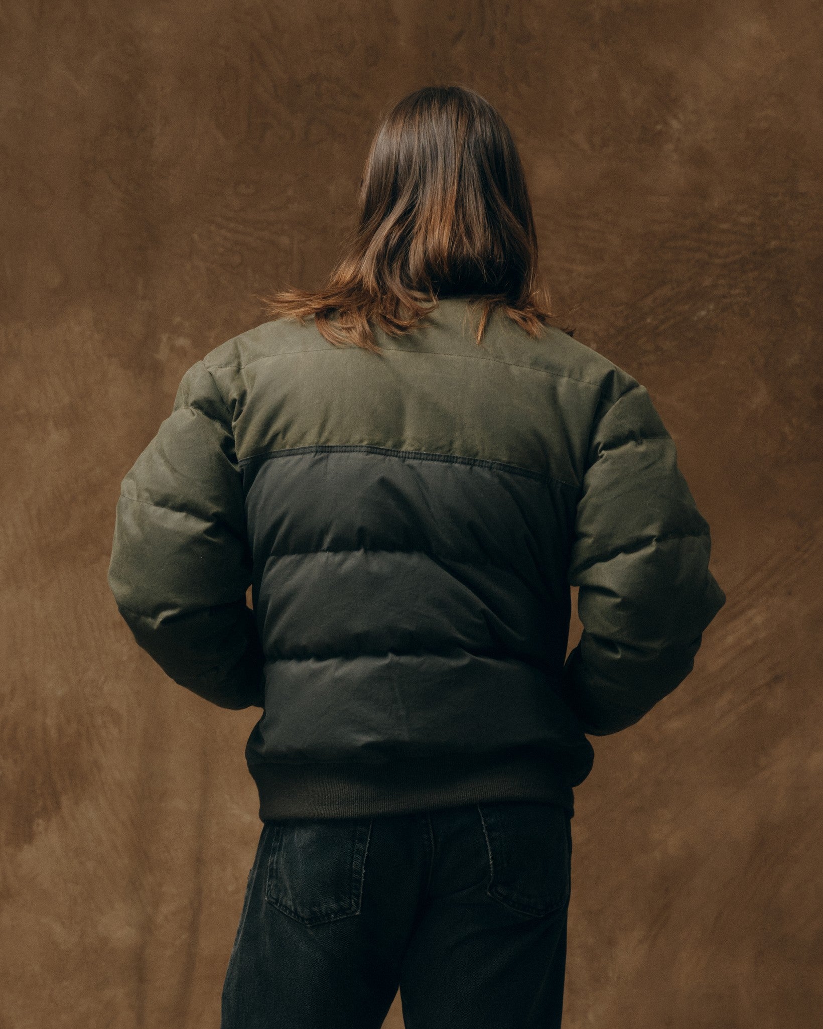 Down Bomber Jacket - Otter Green - Image 2