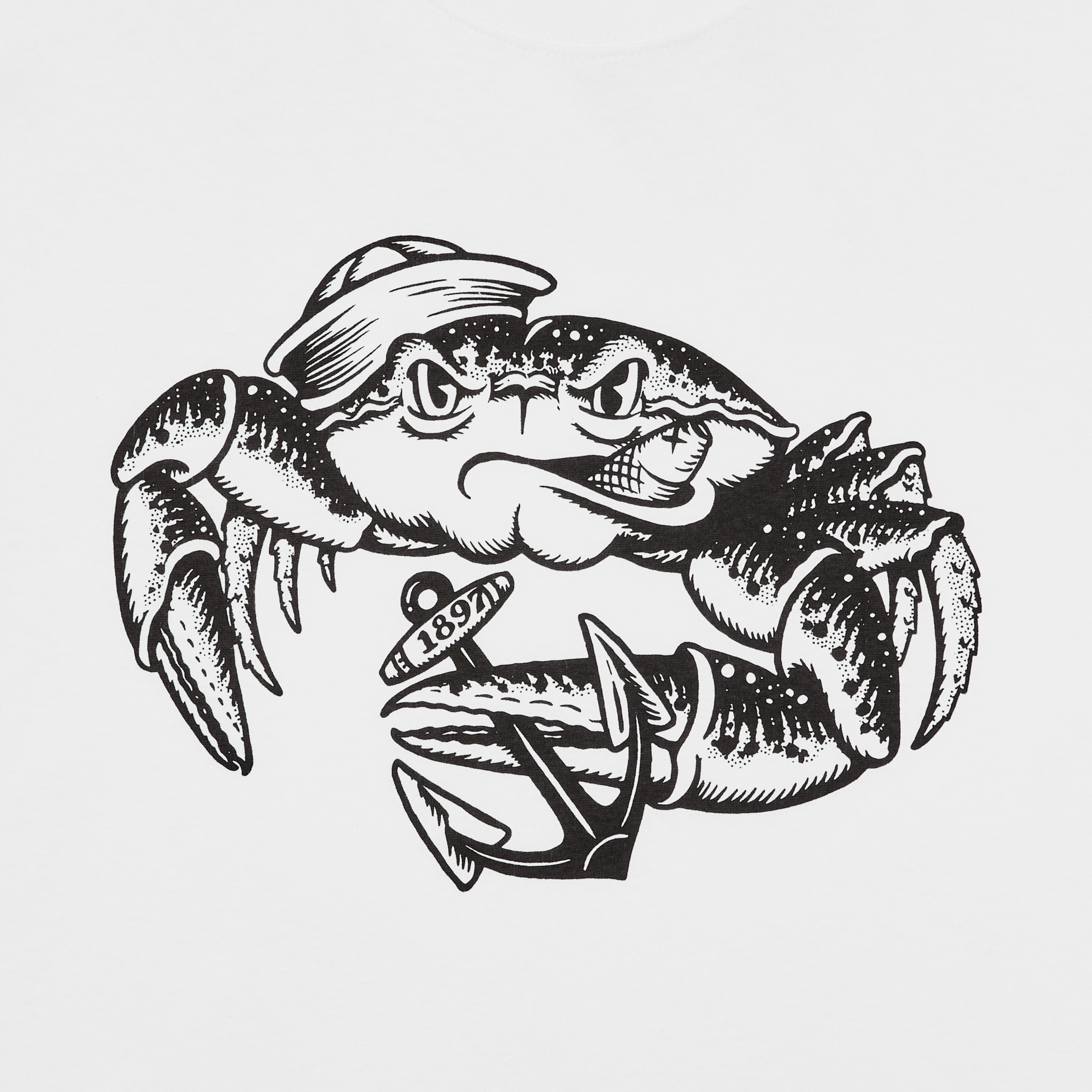 Kyler Martz Graphic T-shirt - White / Crab - Image 3
