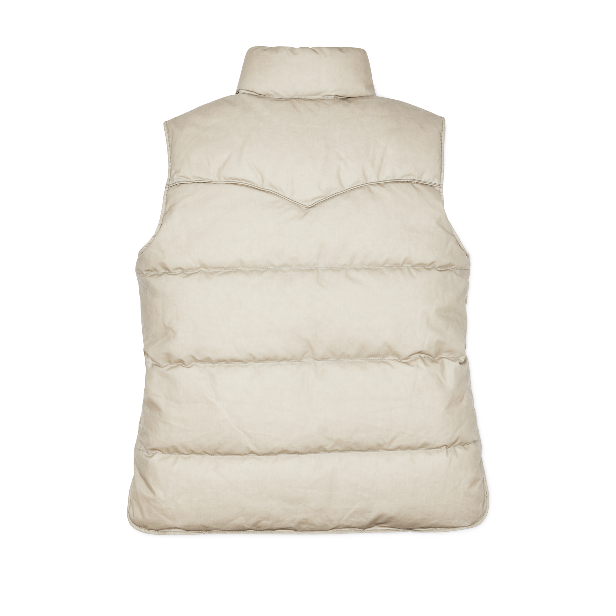 Women's Waxed Down Vest - Light Tan - Image 2