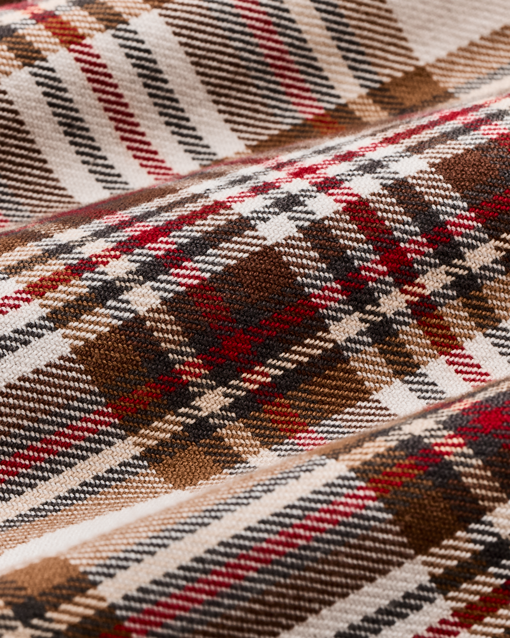 The Rangeland Flannel Shirt - Red / Brown Plaid - Image 4