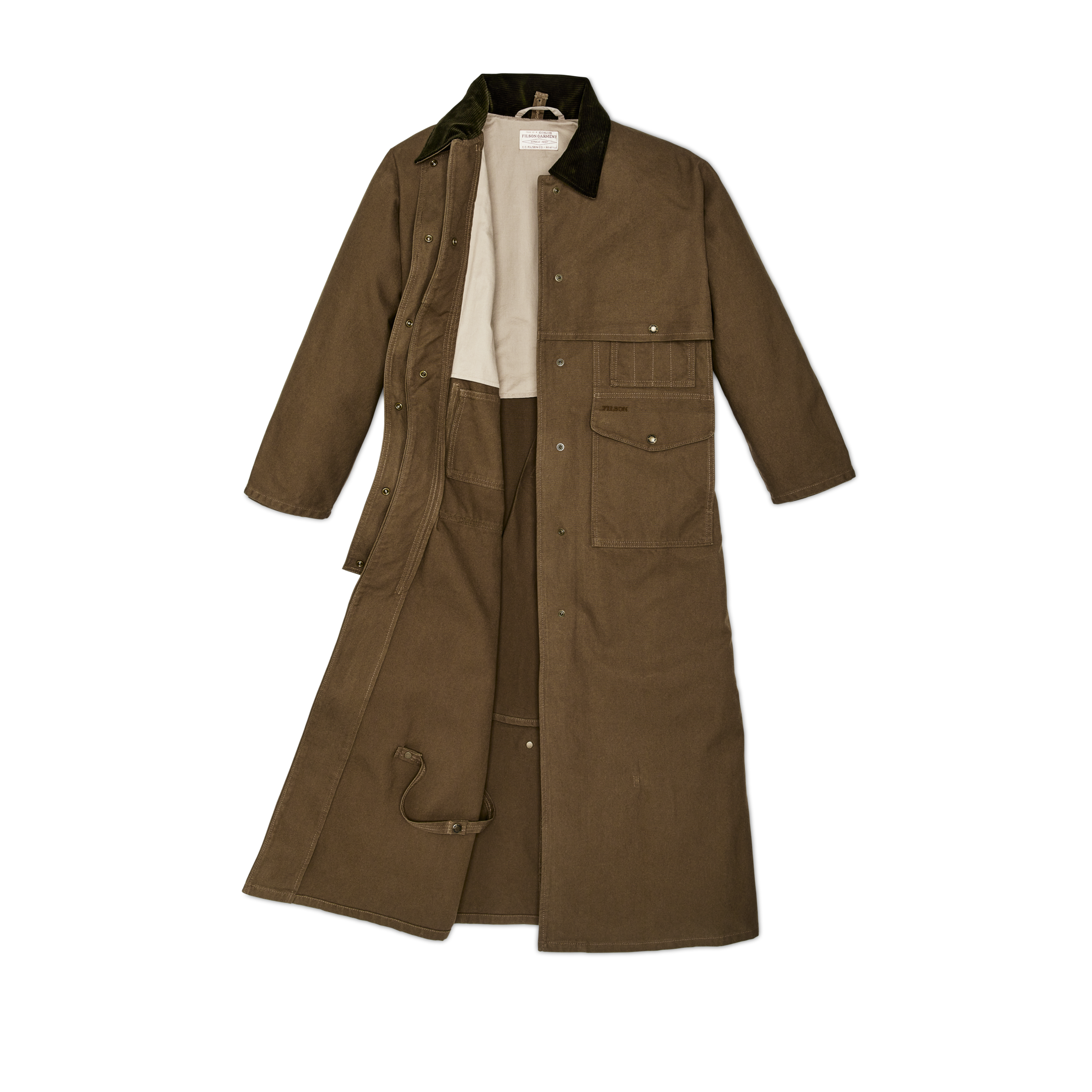 Women's Dry Tin Duster Coat - Marsh Olive - Image 3