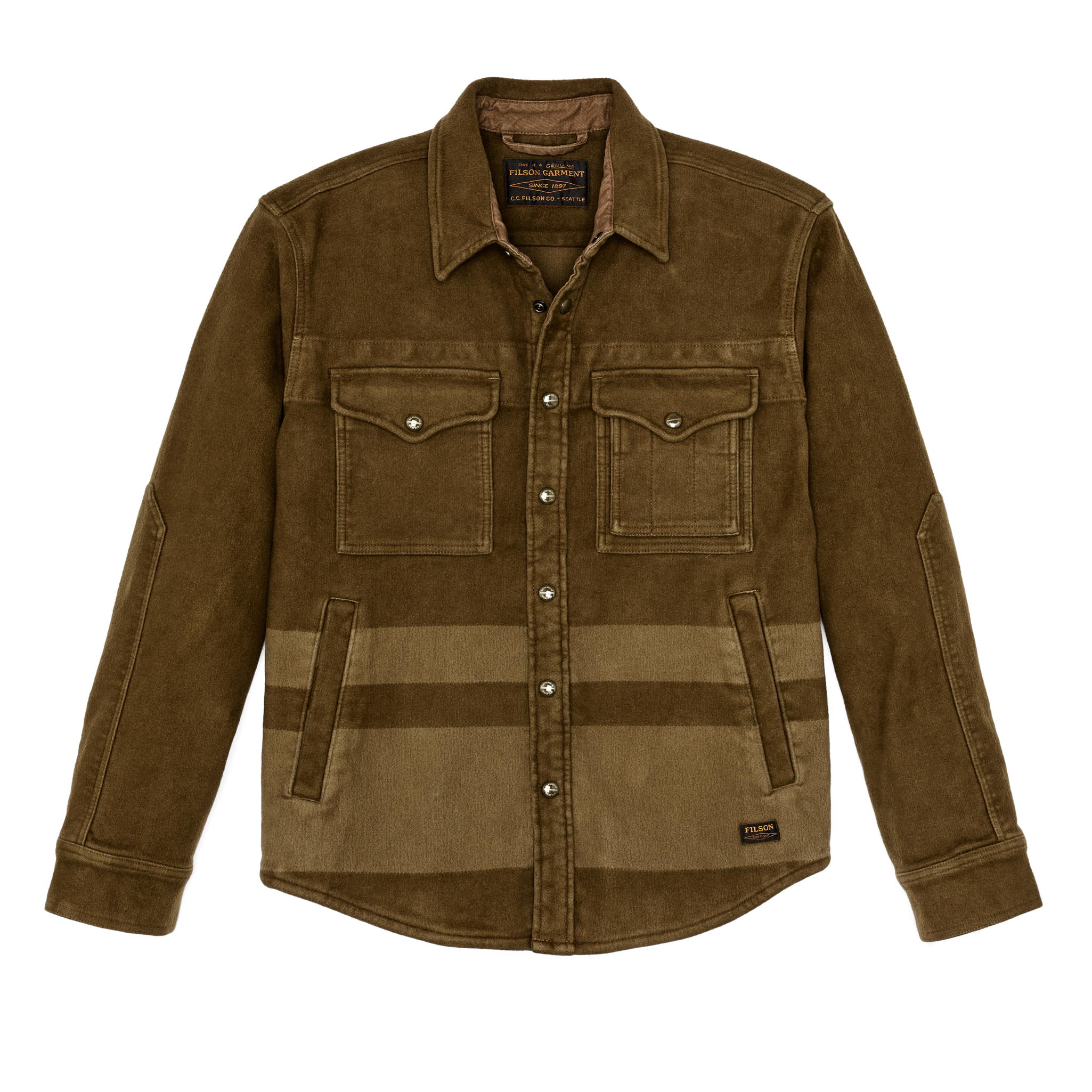 Beartooth Jac-shirt - Marsh Olive Blanket Stripe
