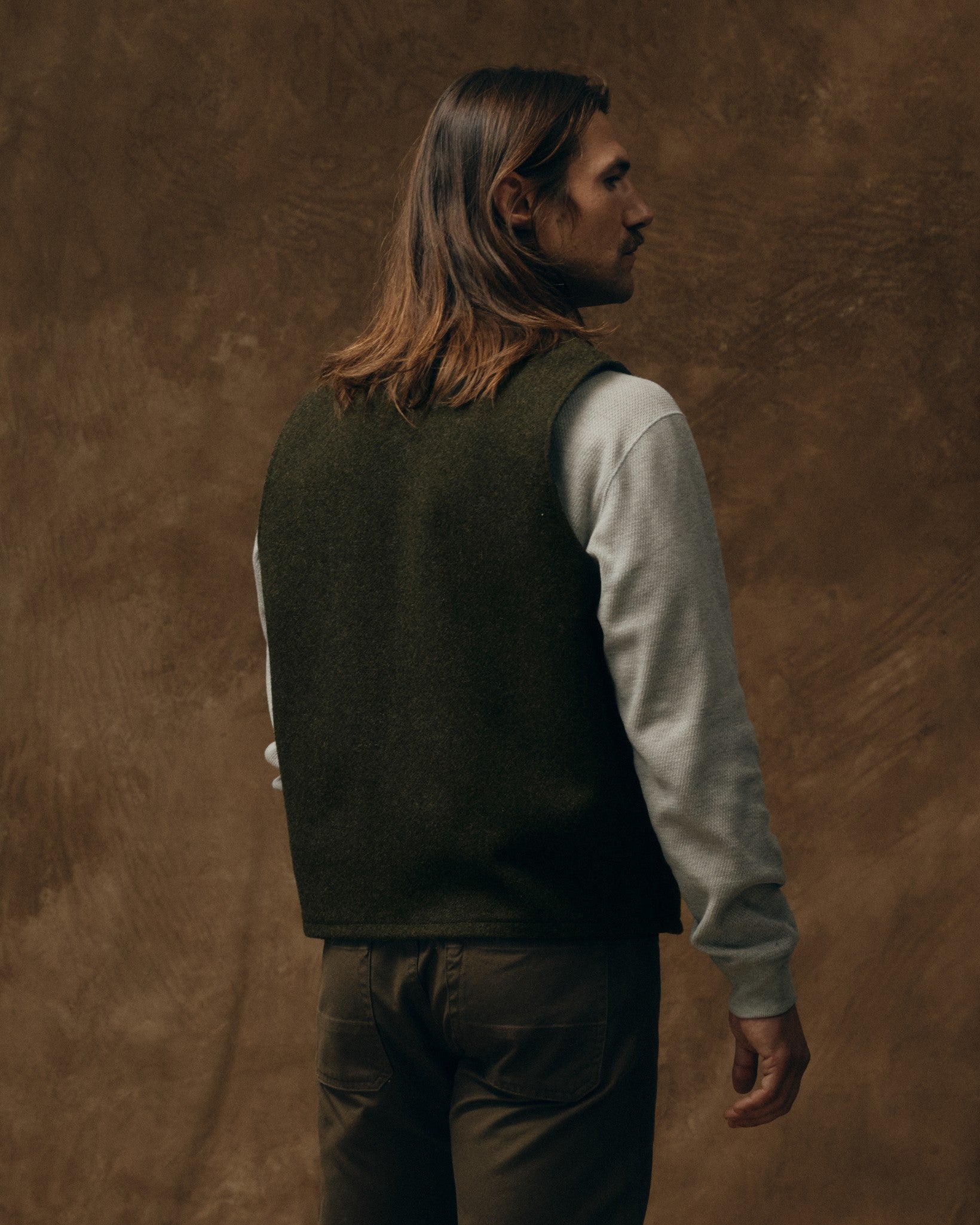 Mackinaw Wool Vest - Forest Green - Image 2