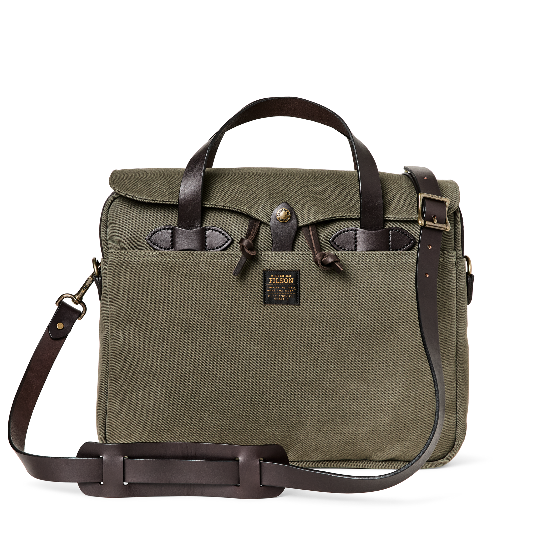 Rugged Twill Original Briefcase - Otter Green - Image 3