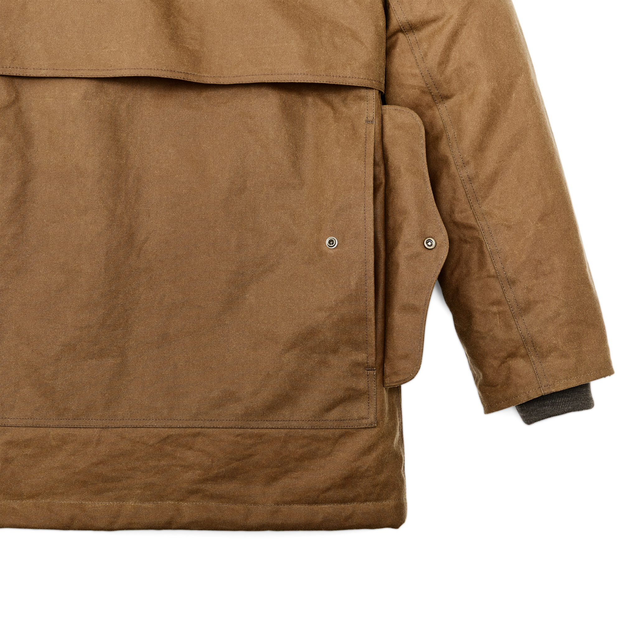 Tin Cloth Insulated Packer Coat - Dark Tan - Image 7