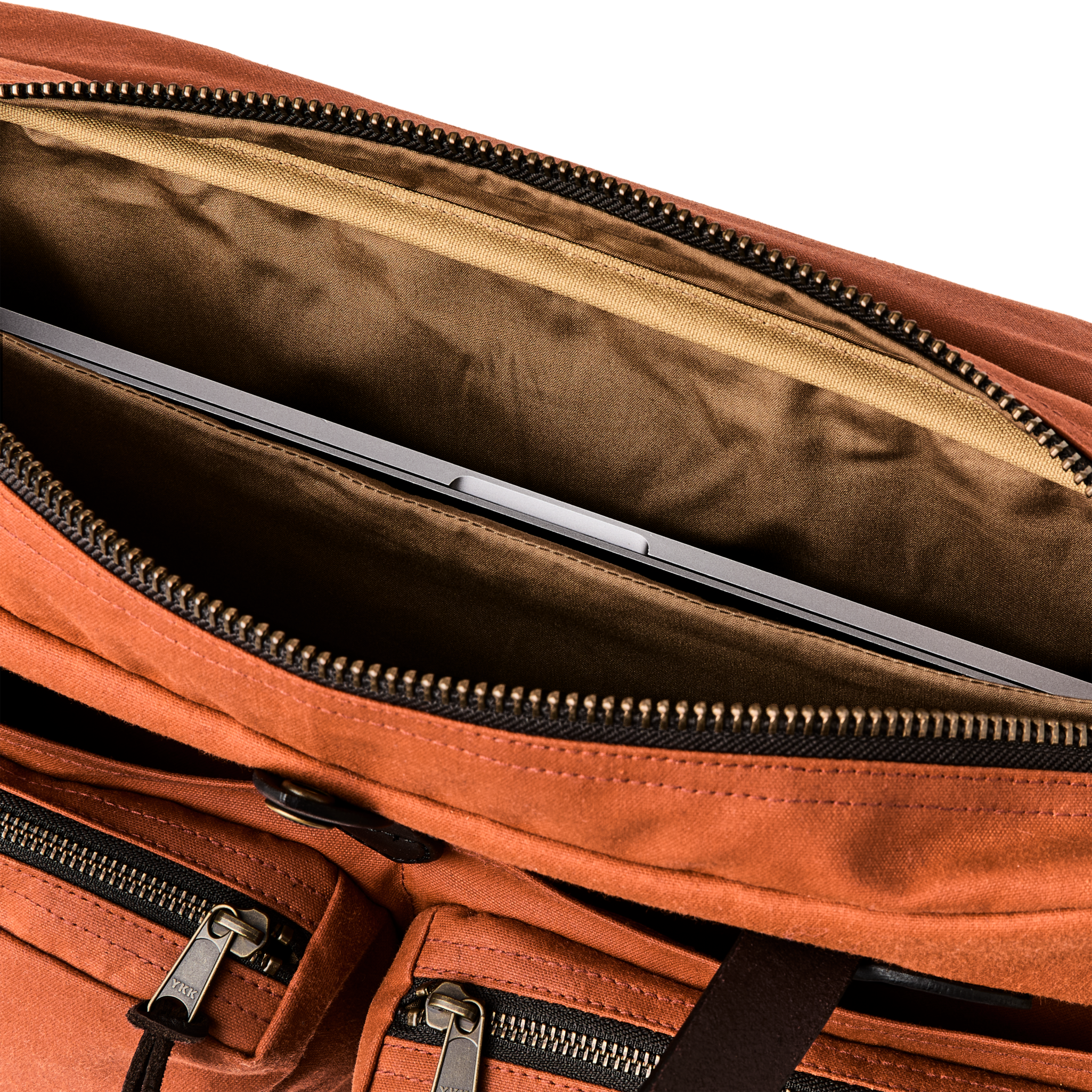 24 Hour Tin Cloth Briefcase - Rust - Image 3