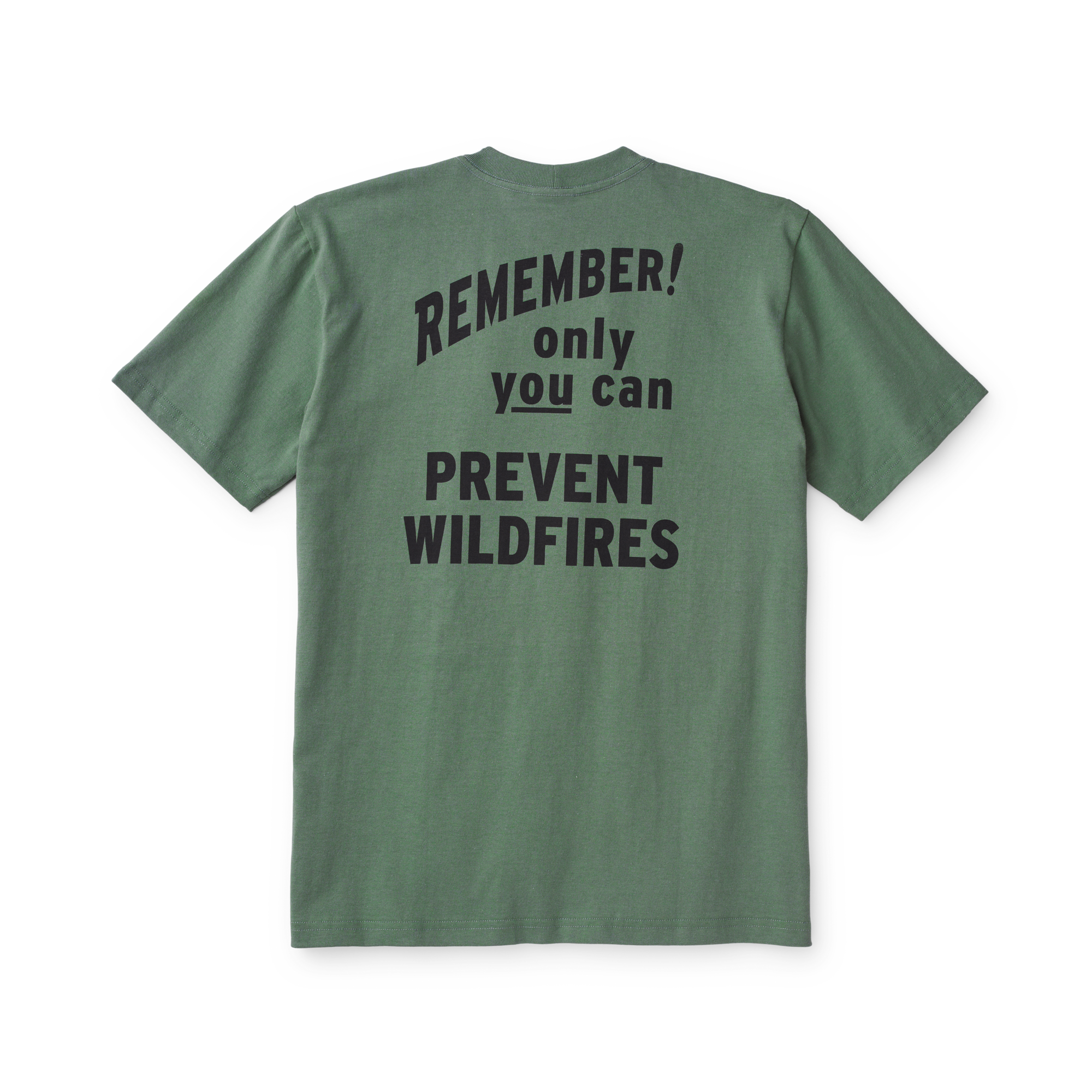 Smokey Bear Pocket T-shirt - Service Green - Image 2