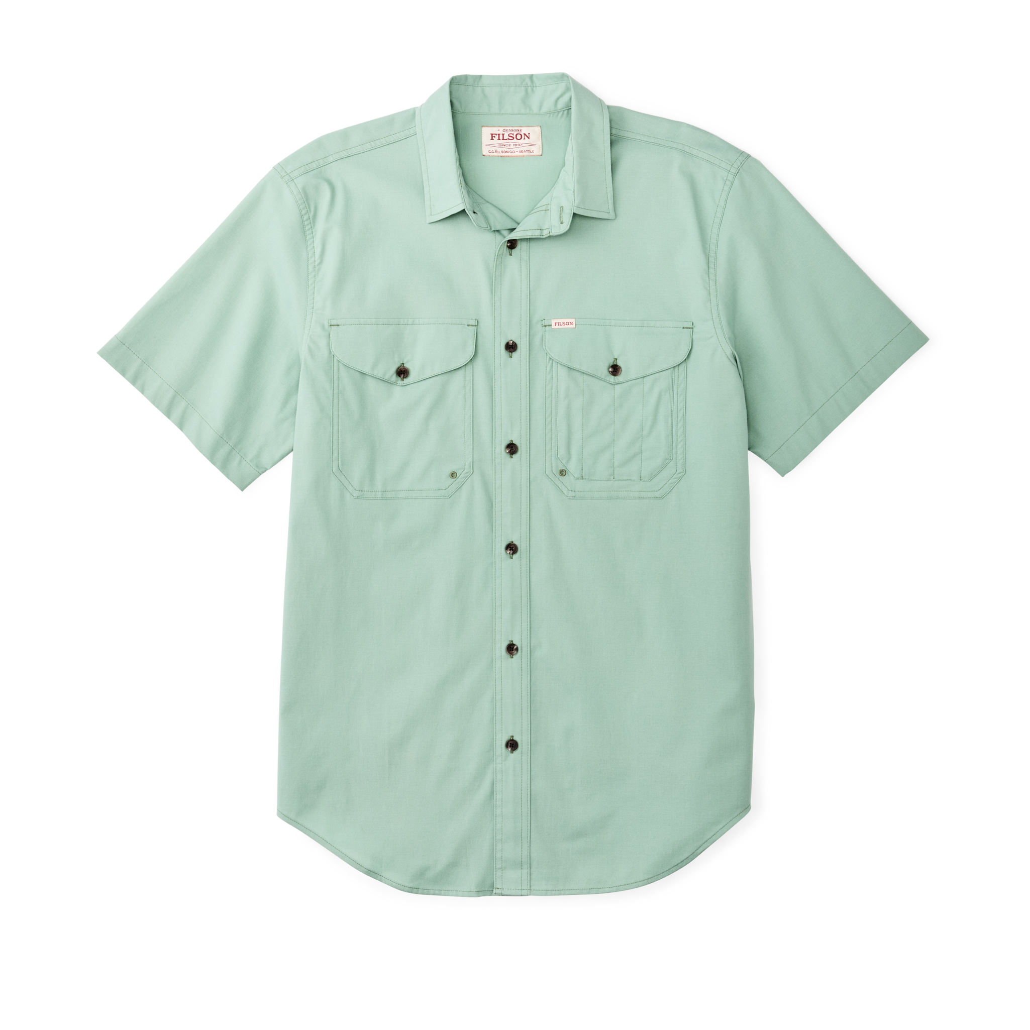 Twin Lakes Short Sleeve Sport Shirt - Granite Green