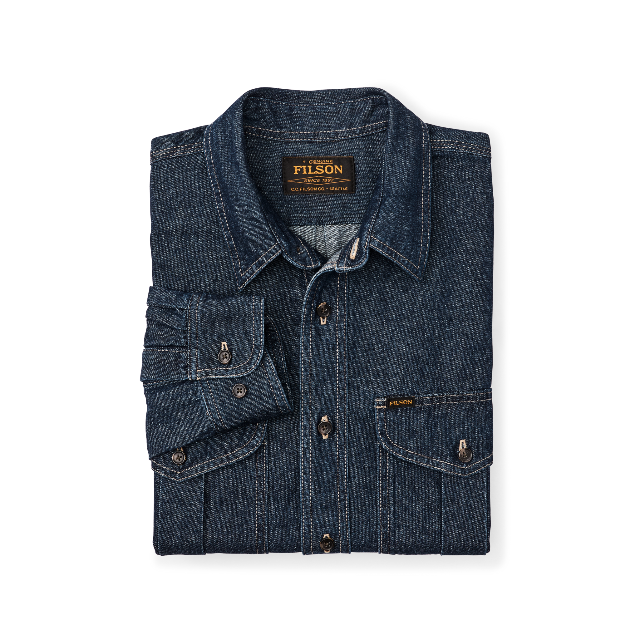 Denim Guide Shirt - Rinse Indigo - Image 3