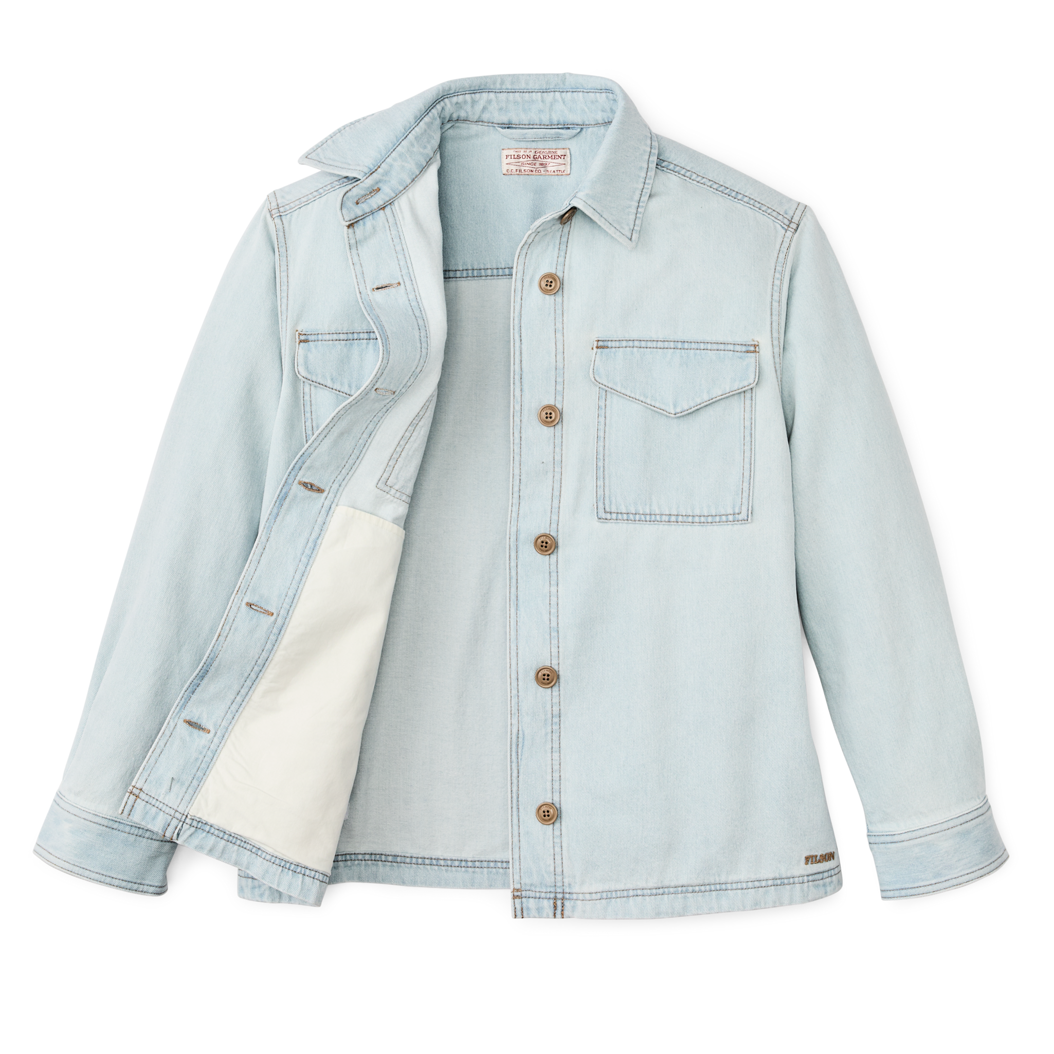 Women's 9-oz. Denim Jac-shirt - Sun Bleach - Image 4
