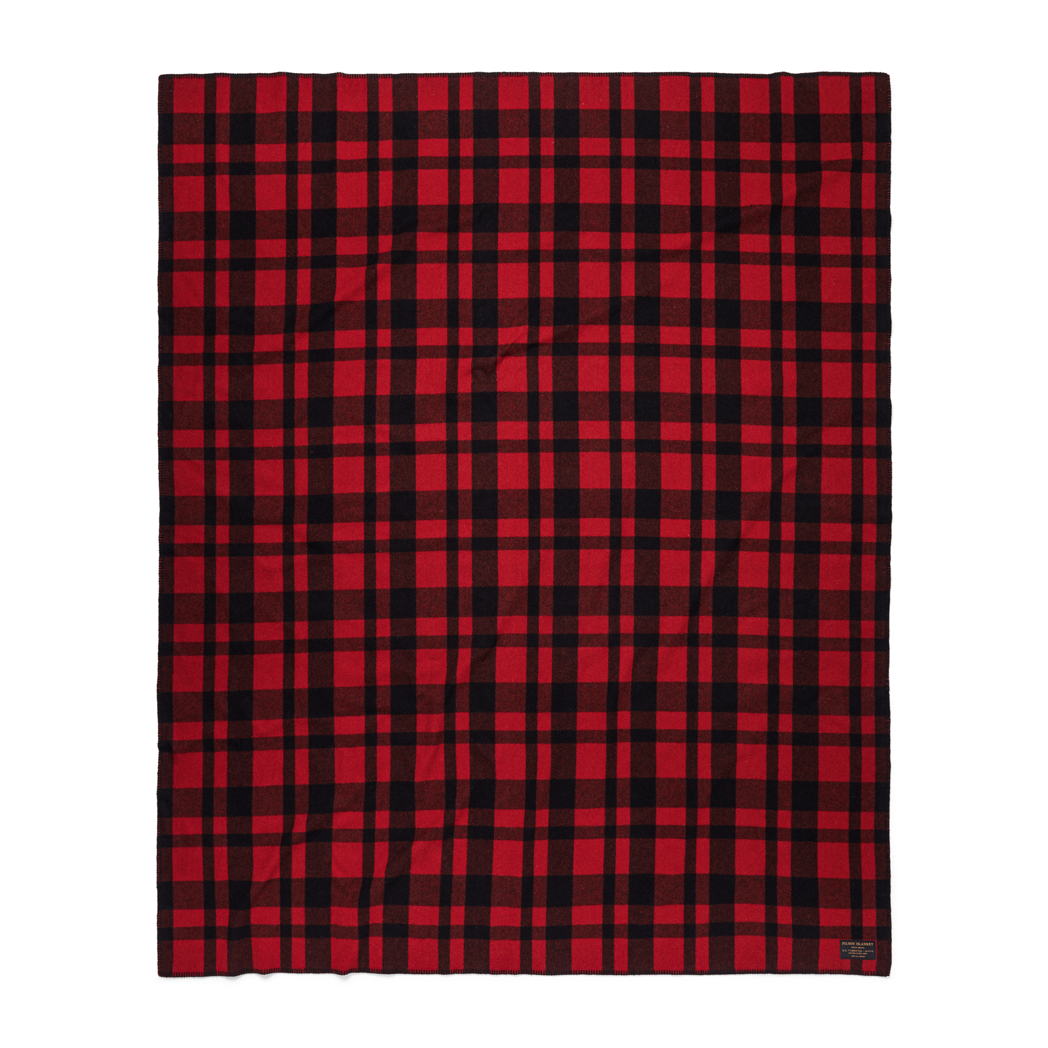 Mackinaw Wool Blanket - Red / Black Heritage Plaid