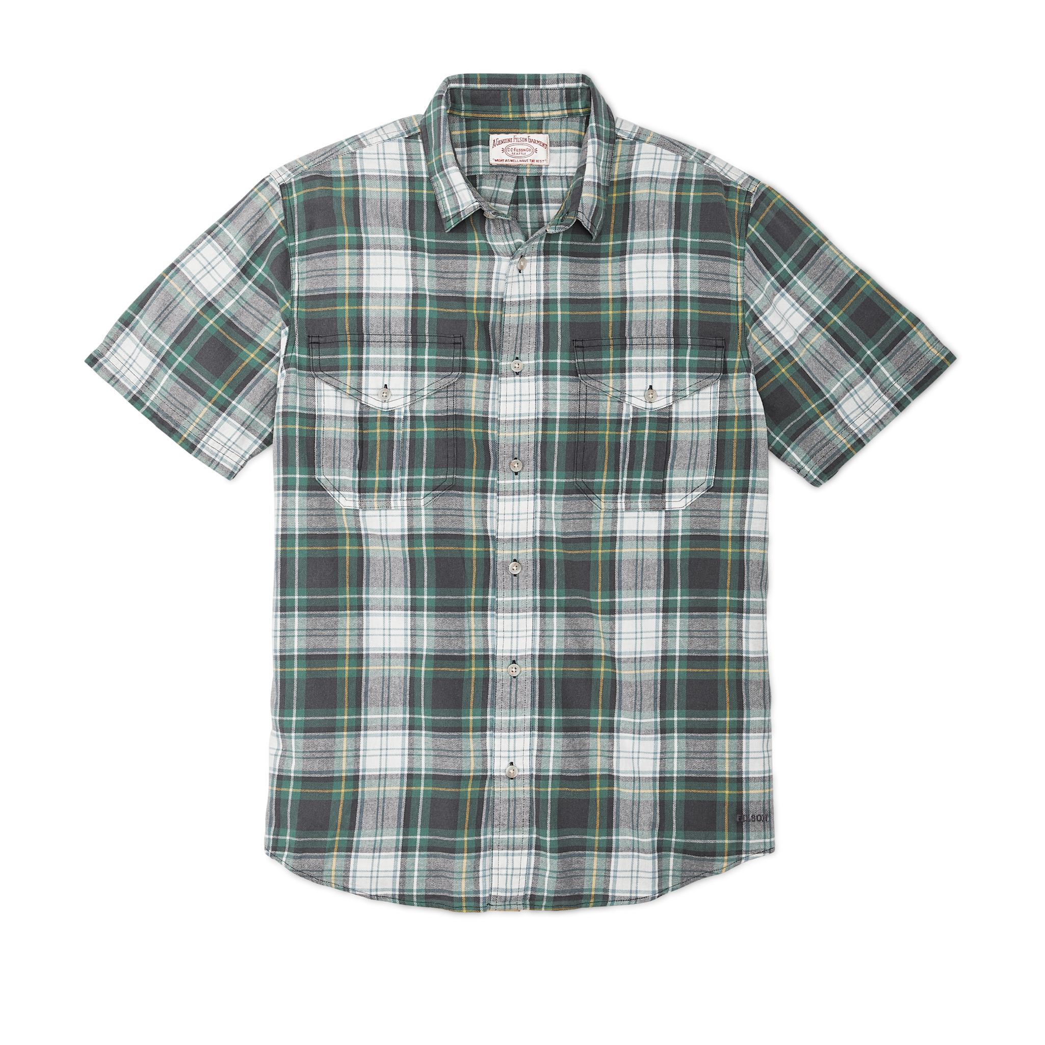 Short Sleeve Lightweight Alaskan Guide Shirt - Ink Blue / North Sea