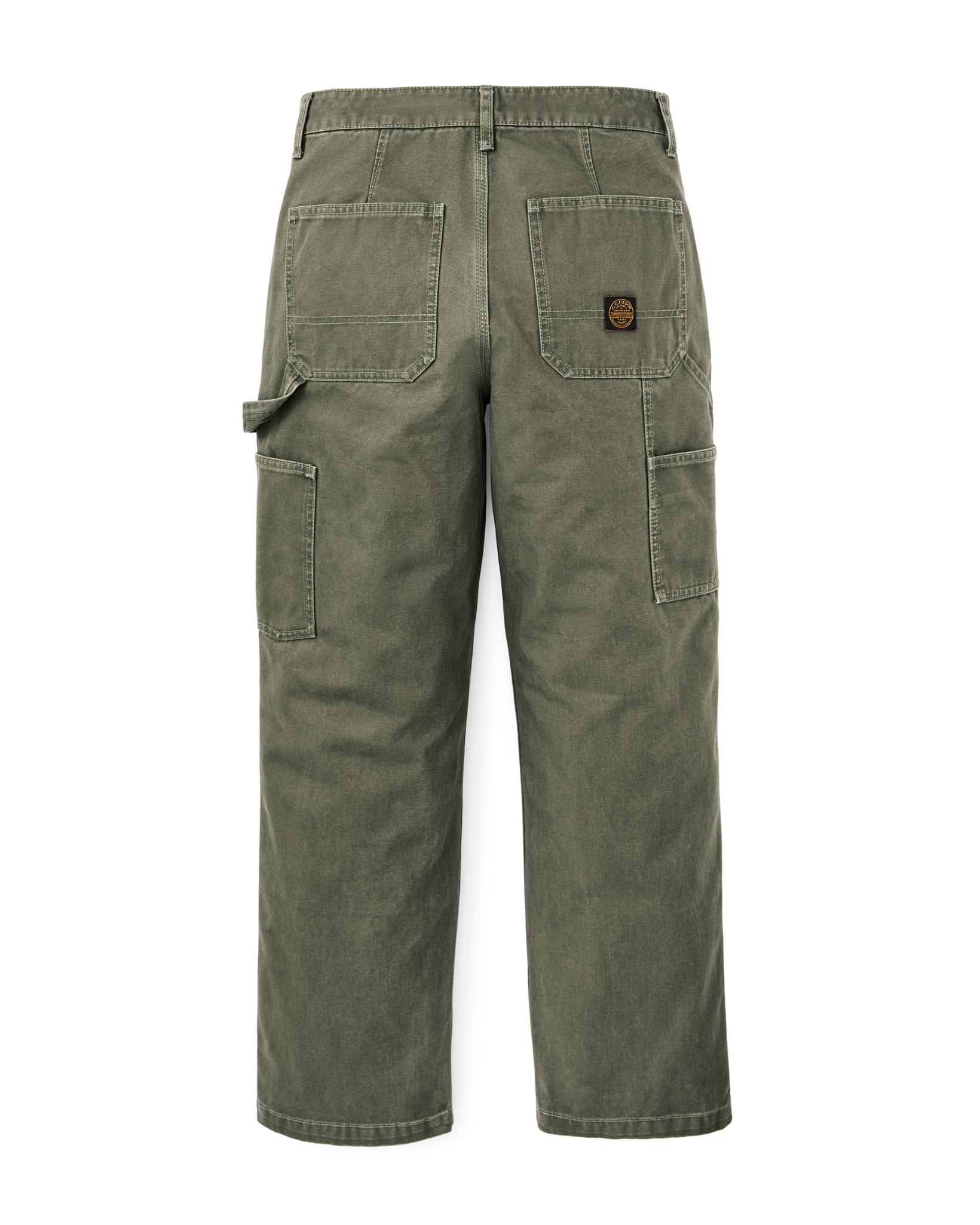 Women's Canvas Work Pants - Dark Olive - Image 2