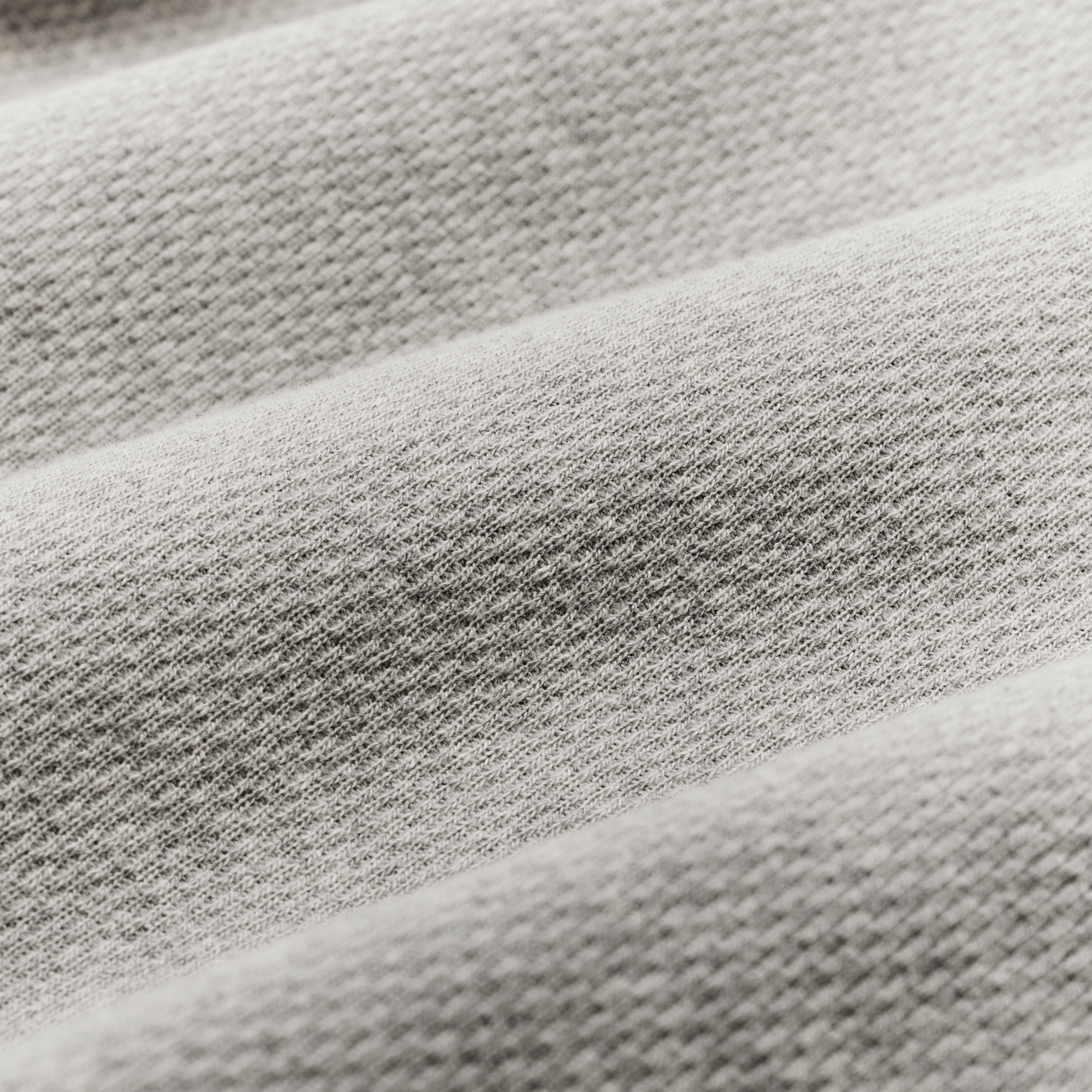 Waffle Knit Henley - Light Heather Gray - Image 6