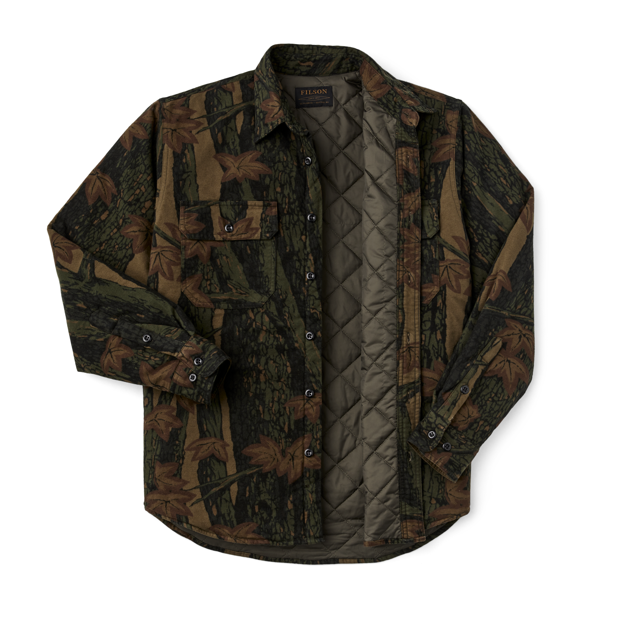 Insulated Field Flannel Shirt - Maple Bark Camo - Image 3