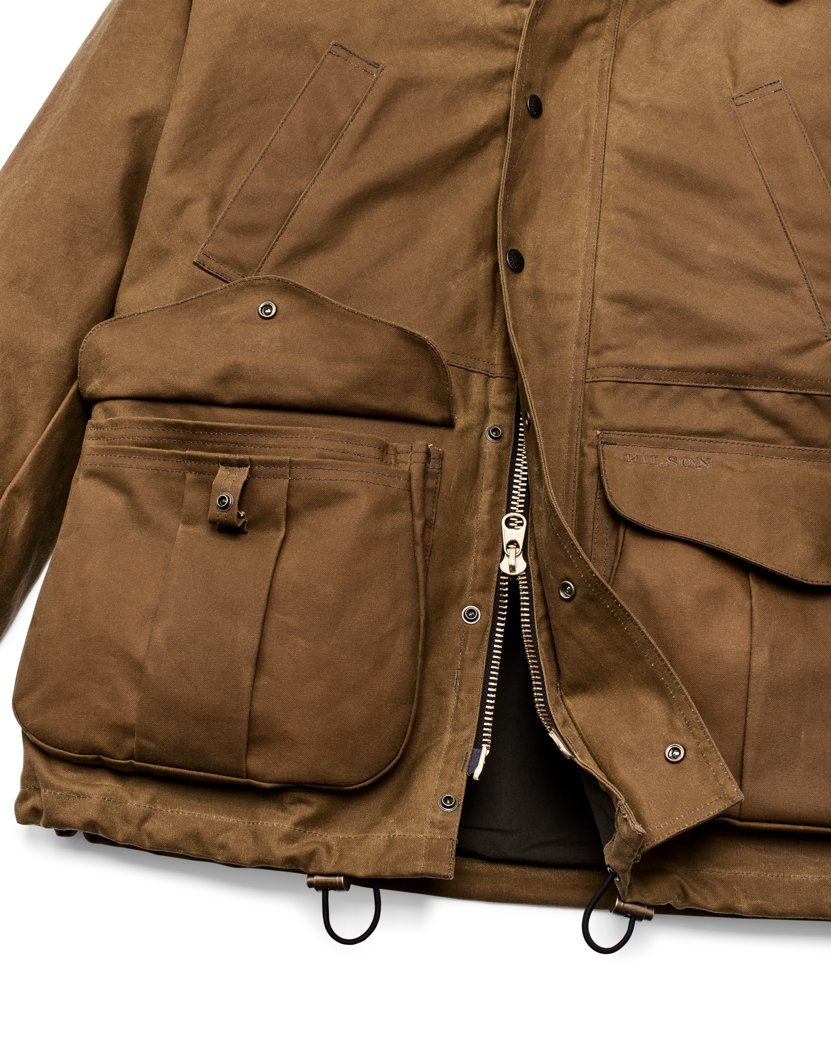Lined Tin Cloth Field Jacket - Dark Tan - Image 13