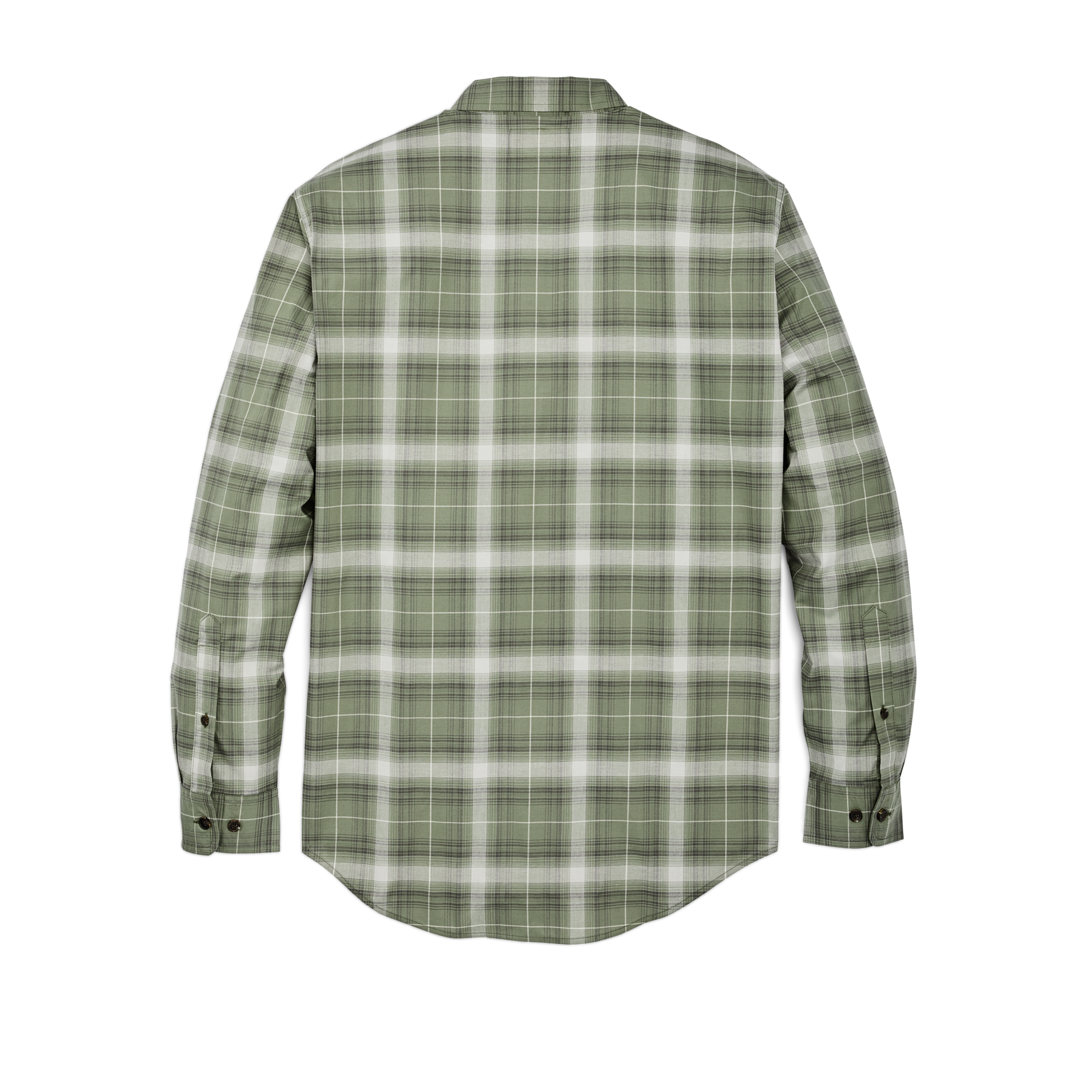 Twin Lakes Sport Shirt - Green / Gray Ombre Plaid - Image 2