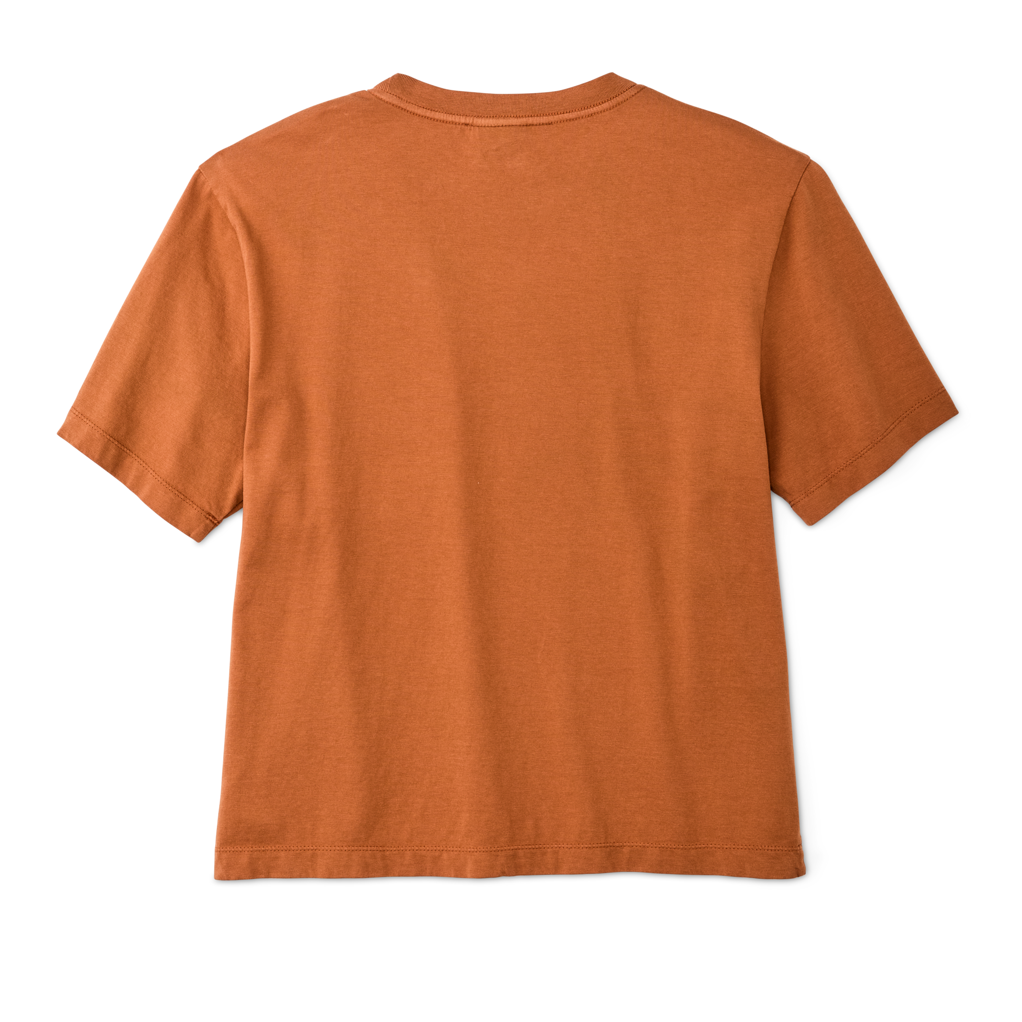 Women's Short Sleeve Pocket Tee - Leather Brown - Image 2