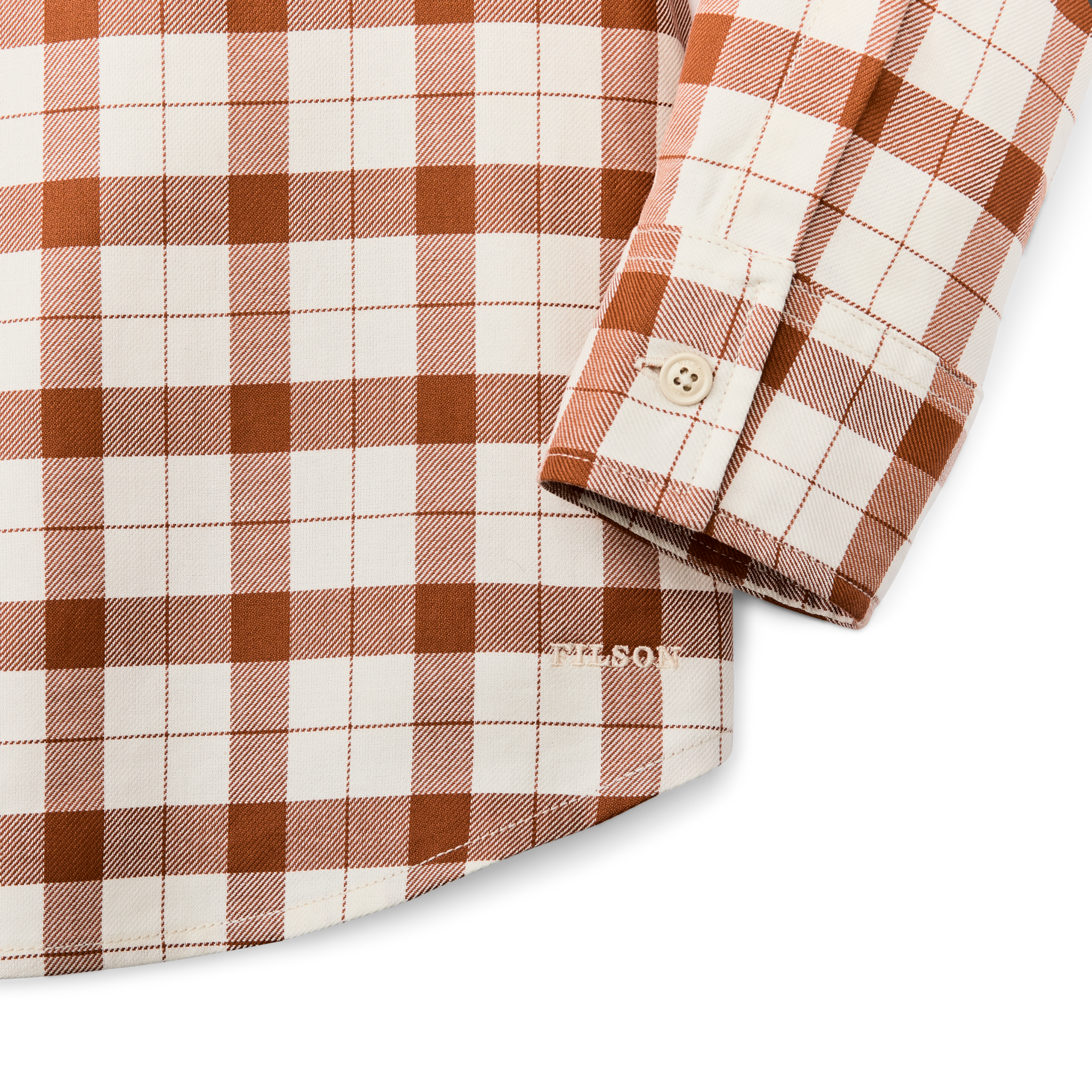 Women's Light Weight Alaskan Guide Shirt - Light Tan / Brown Plaid - Image 4