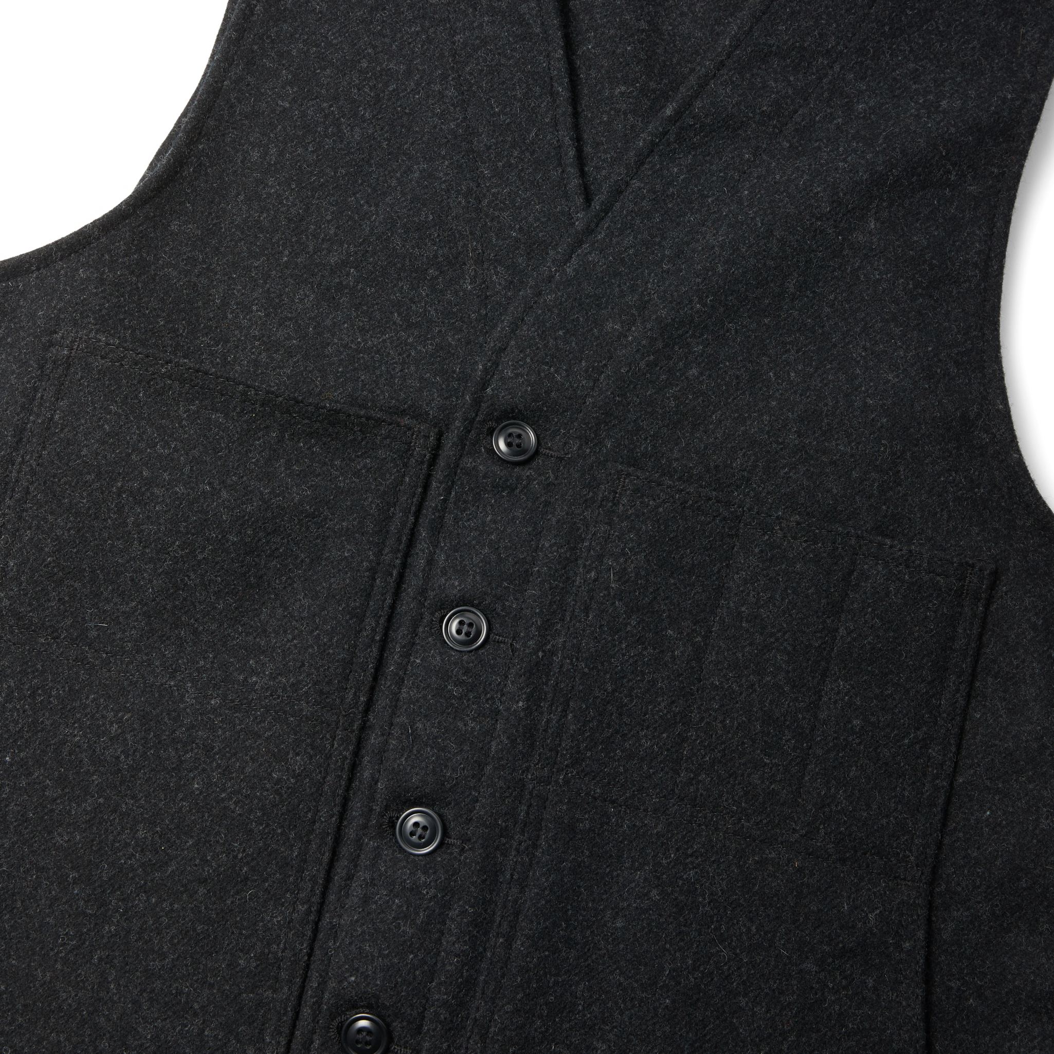 Mackinaw Wool Vest - Charcoal - Image 4