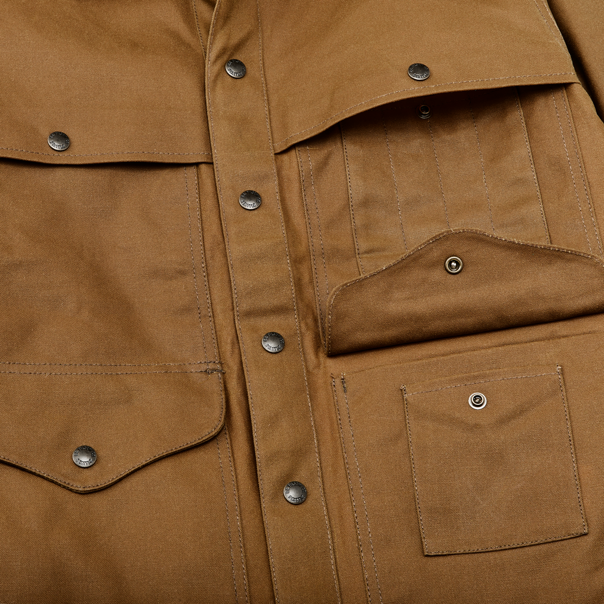 Tin Cloth Cruiser Jacket - Dark Tan - Image 5