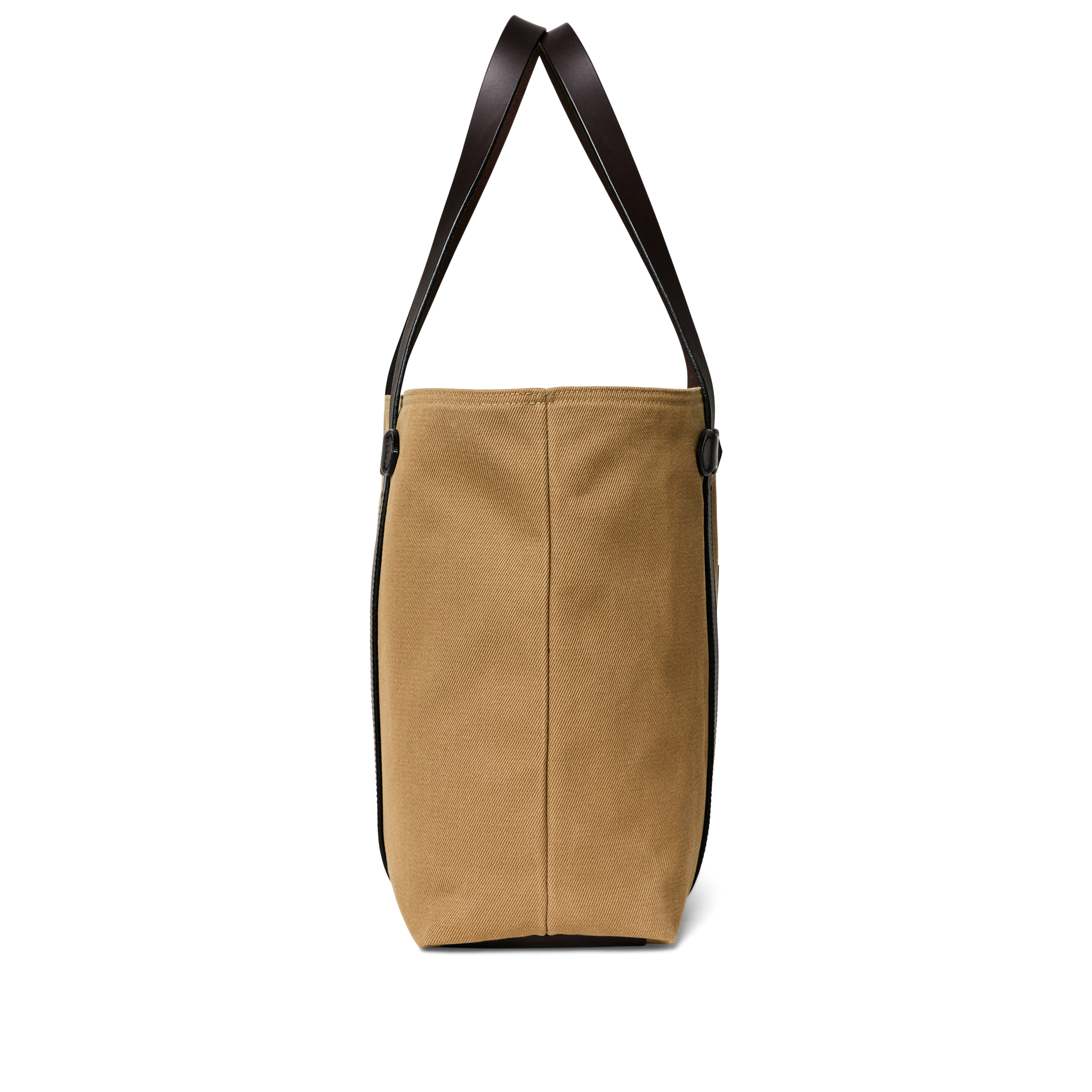Rugged Twill Large Open Tote Bag - Tan - Image 3