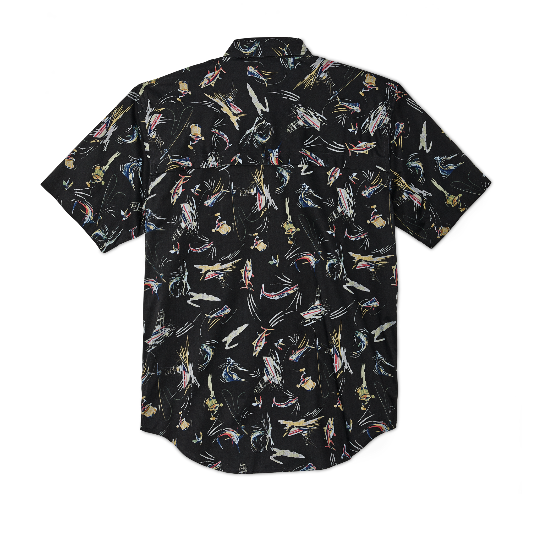 Twin Lakes Short Sleeve Sport Shirt - Offshore Catch Print - Image 2