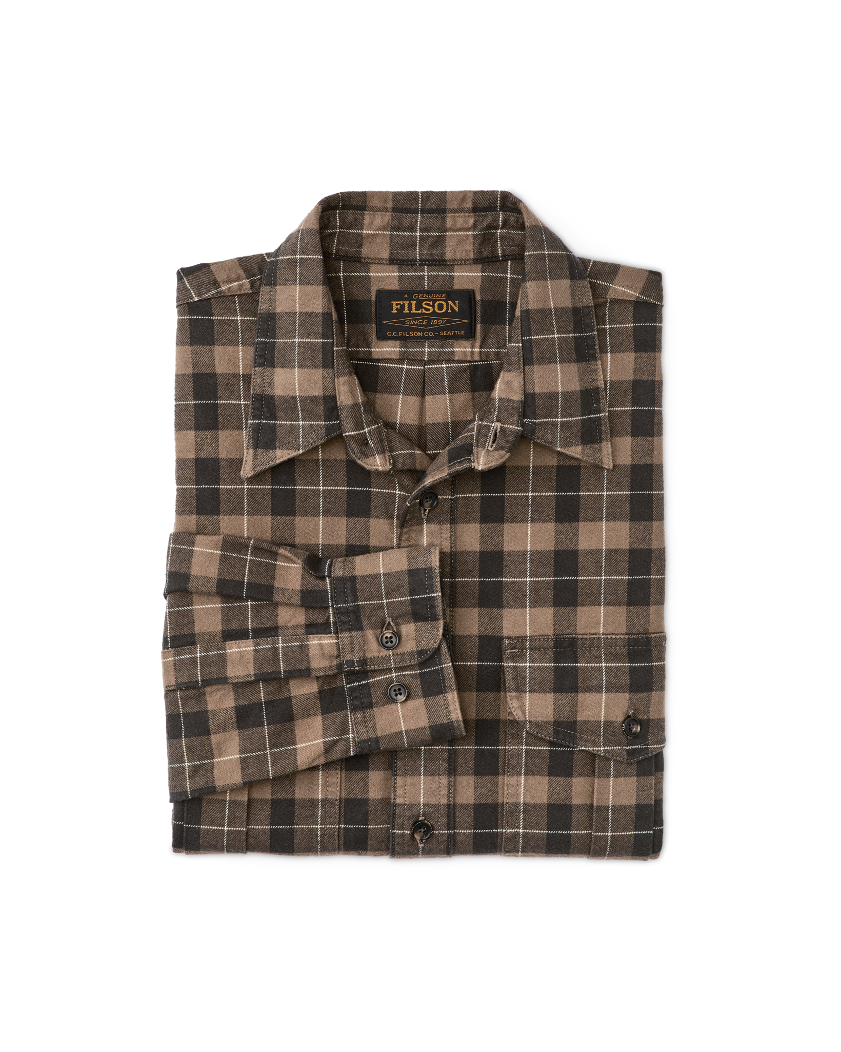 Alaskan Guide Shirt - Light Brown / Peat / Multi Plaid - Image 3