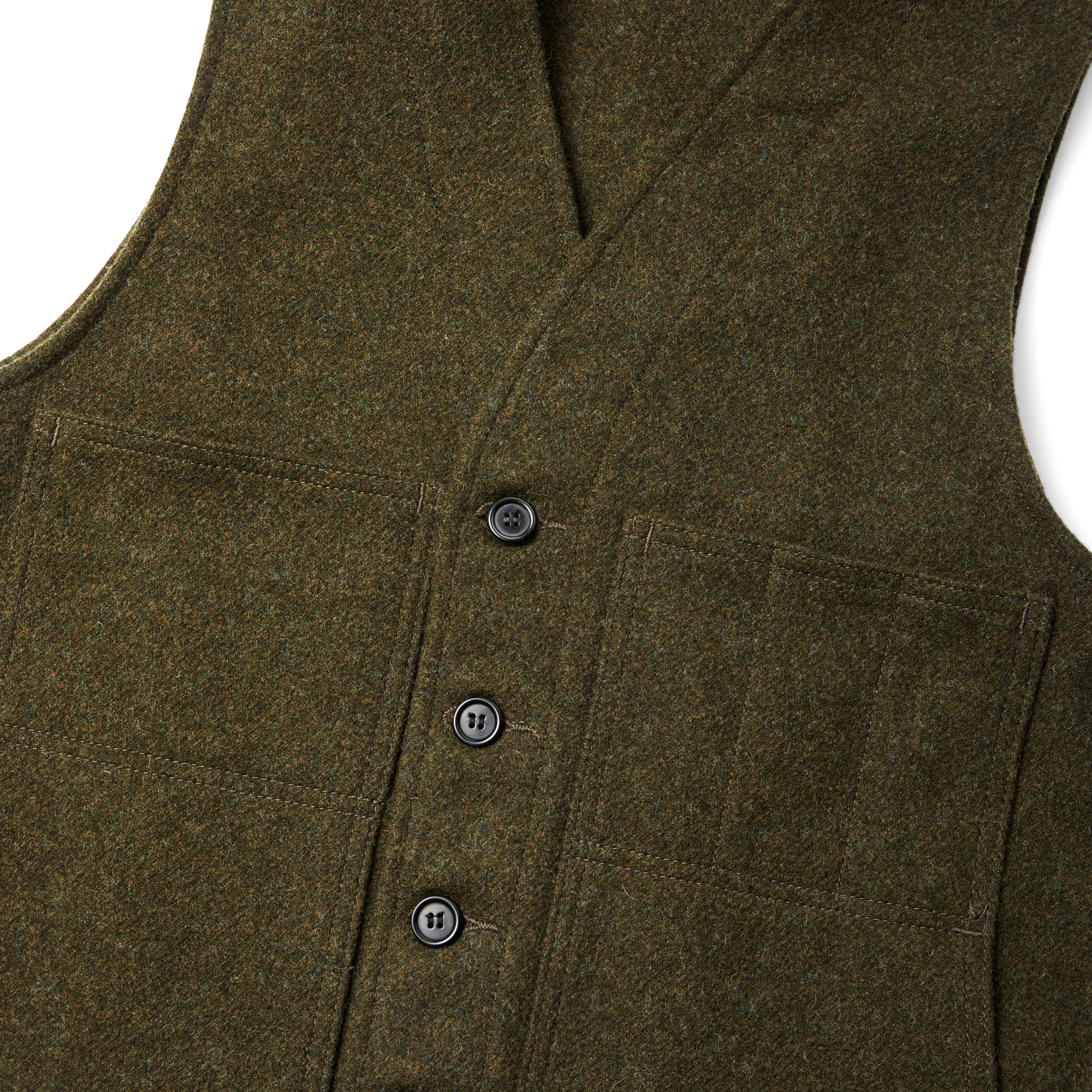 Mackinaw Wool Vest - Forest Green - Image 6