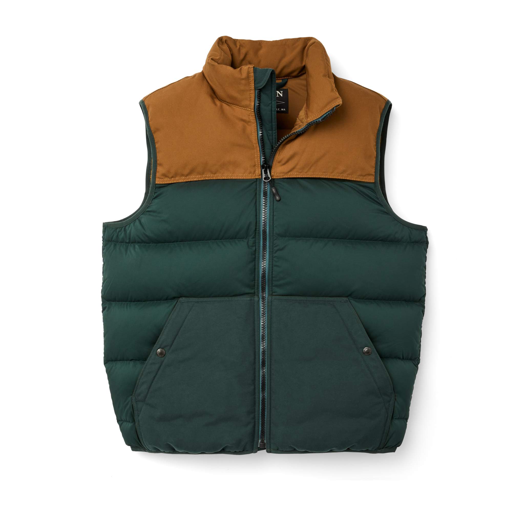 Featherweight Down Vest - Fir / Whiskey