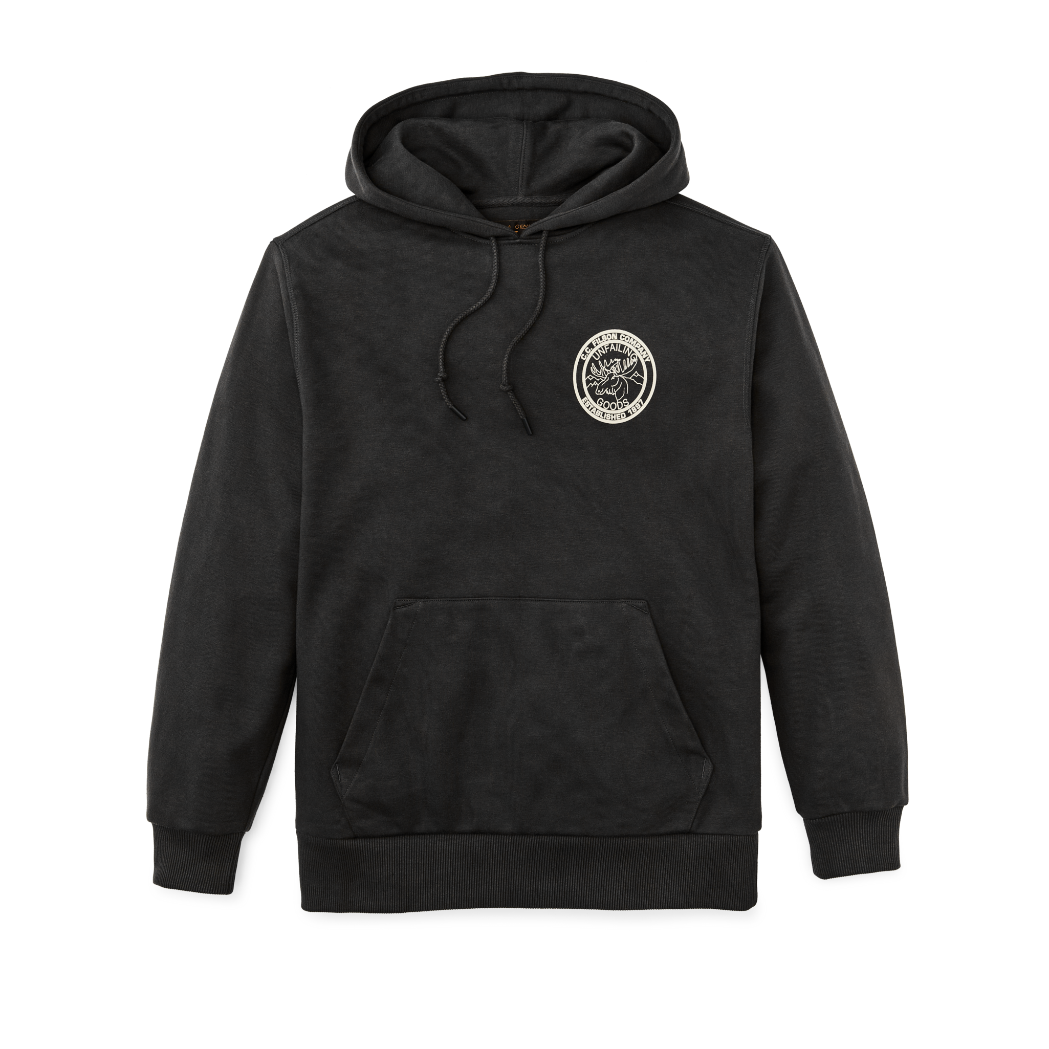 Prospector Graphic Hoodie - Faded Black / Moose