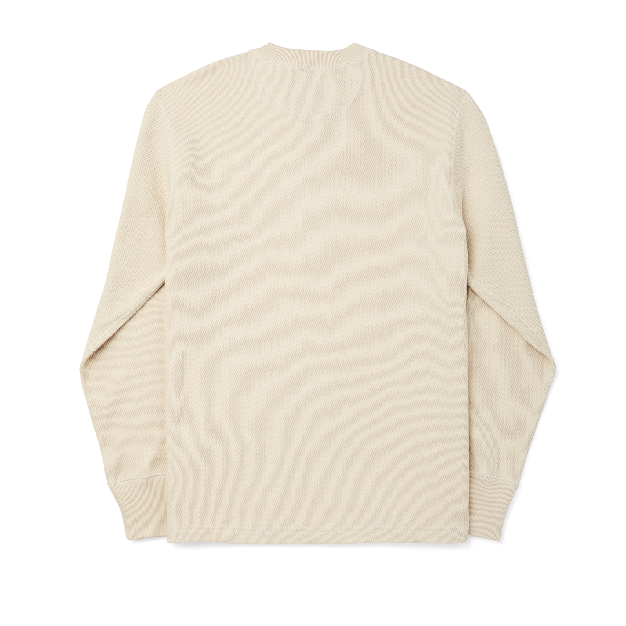 Waffle Knit Henley - Sand - Image 3