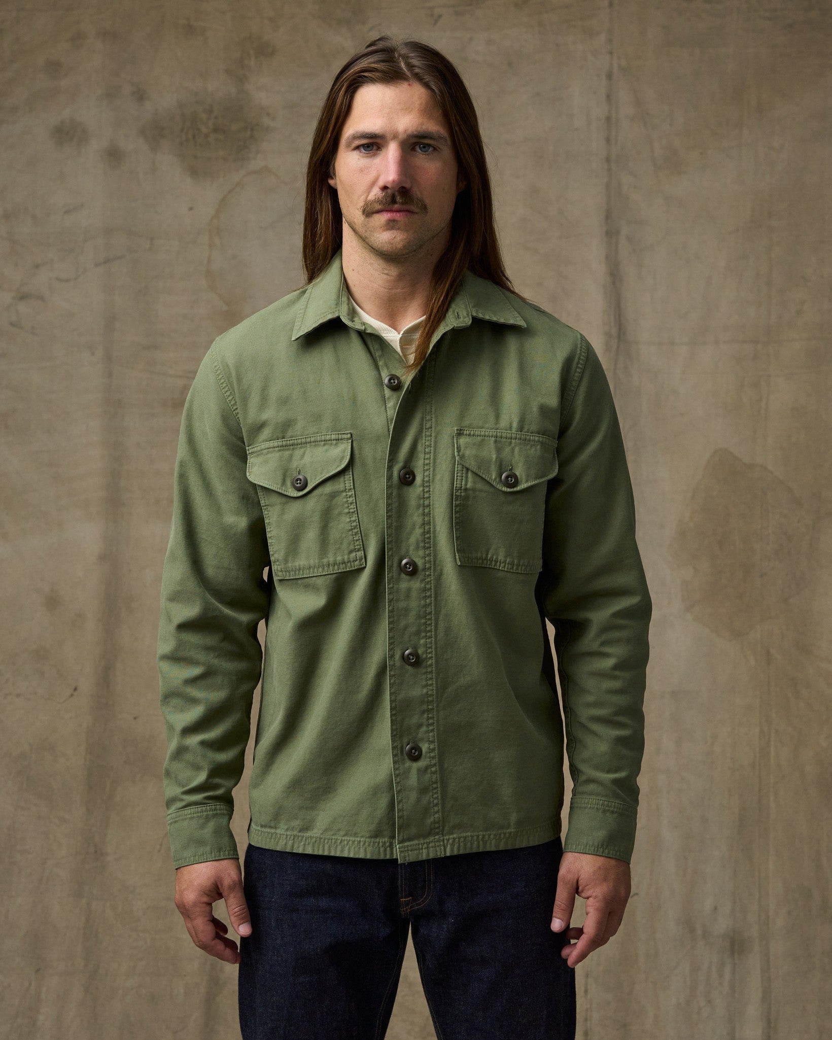 Field Jac-shirt - Washed Fatigue Green - Image 8