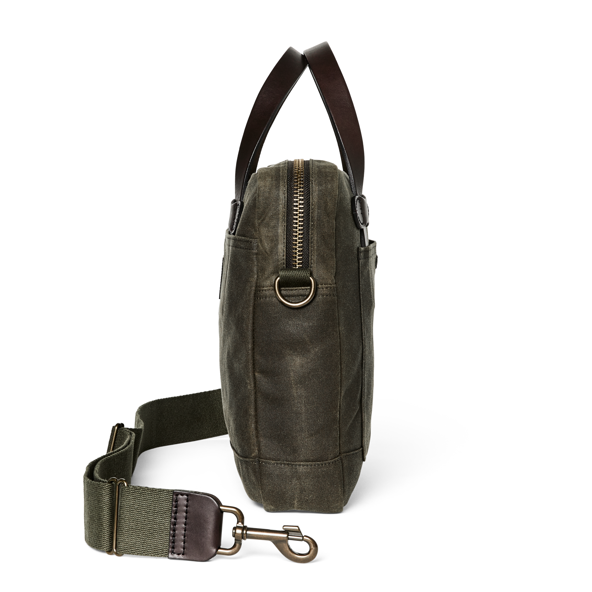 Tin Cloth Compact Briefcase - Otter Green - Image 3