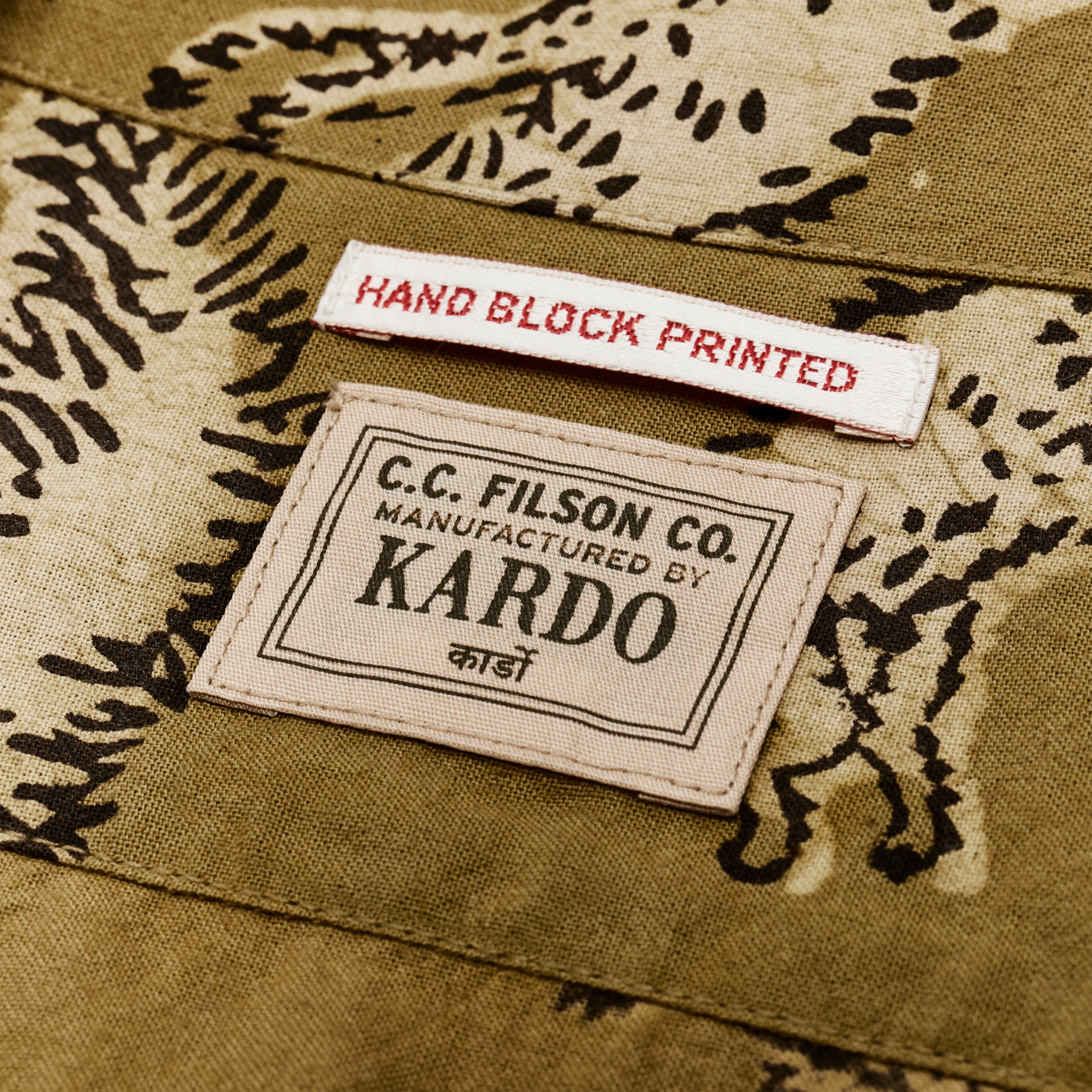 Handprinted Camp Shirt - Wildlife Print - Image 3