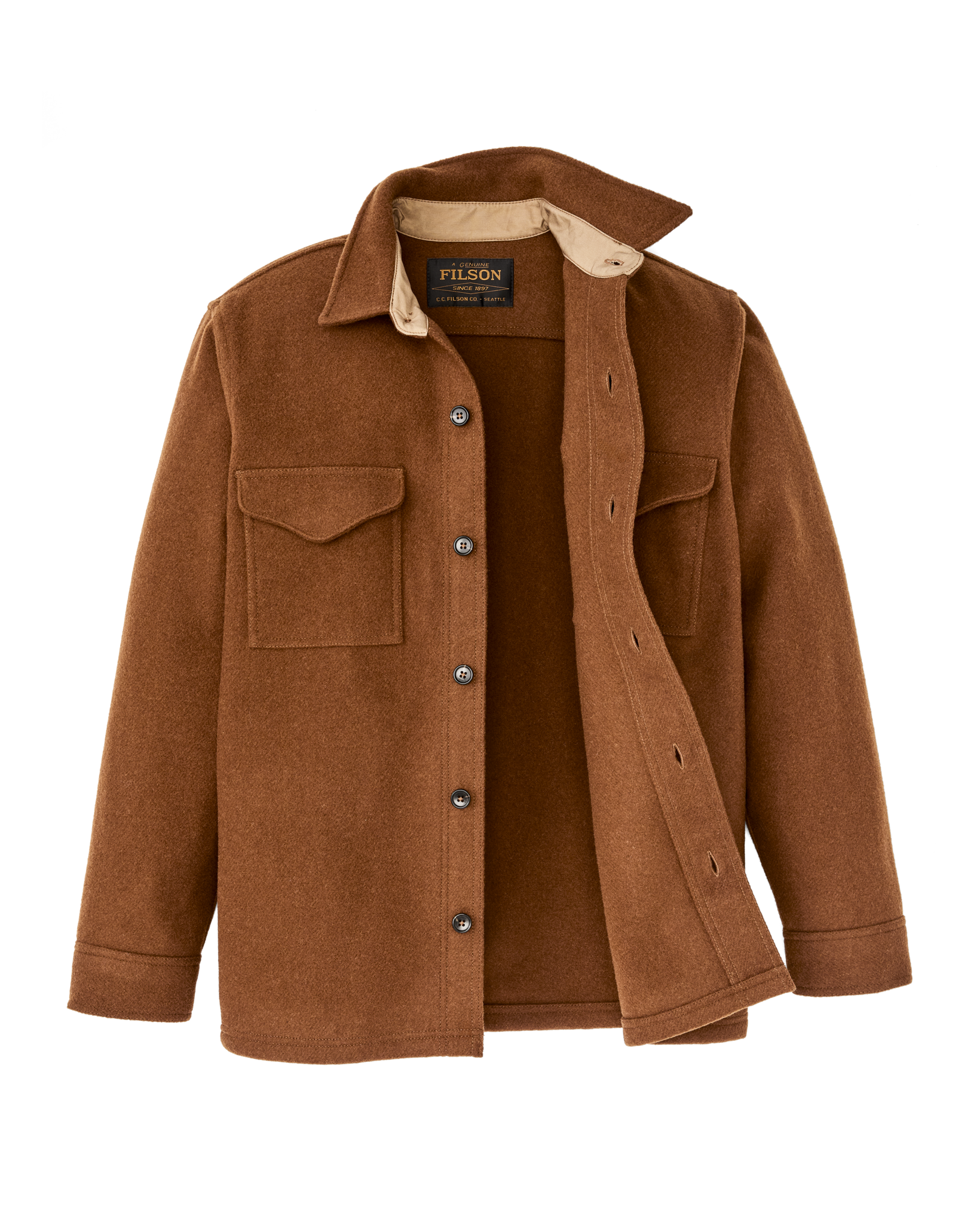 Mackinaw Wool Jac-shirt - Chessie Tan - Image 5