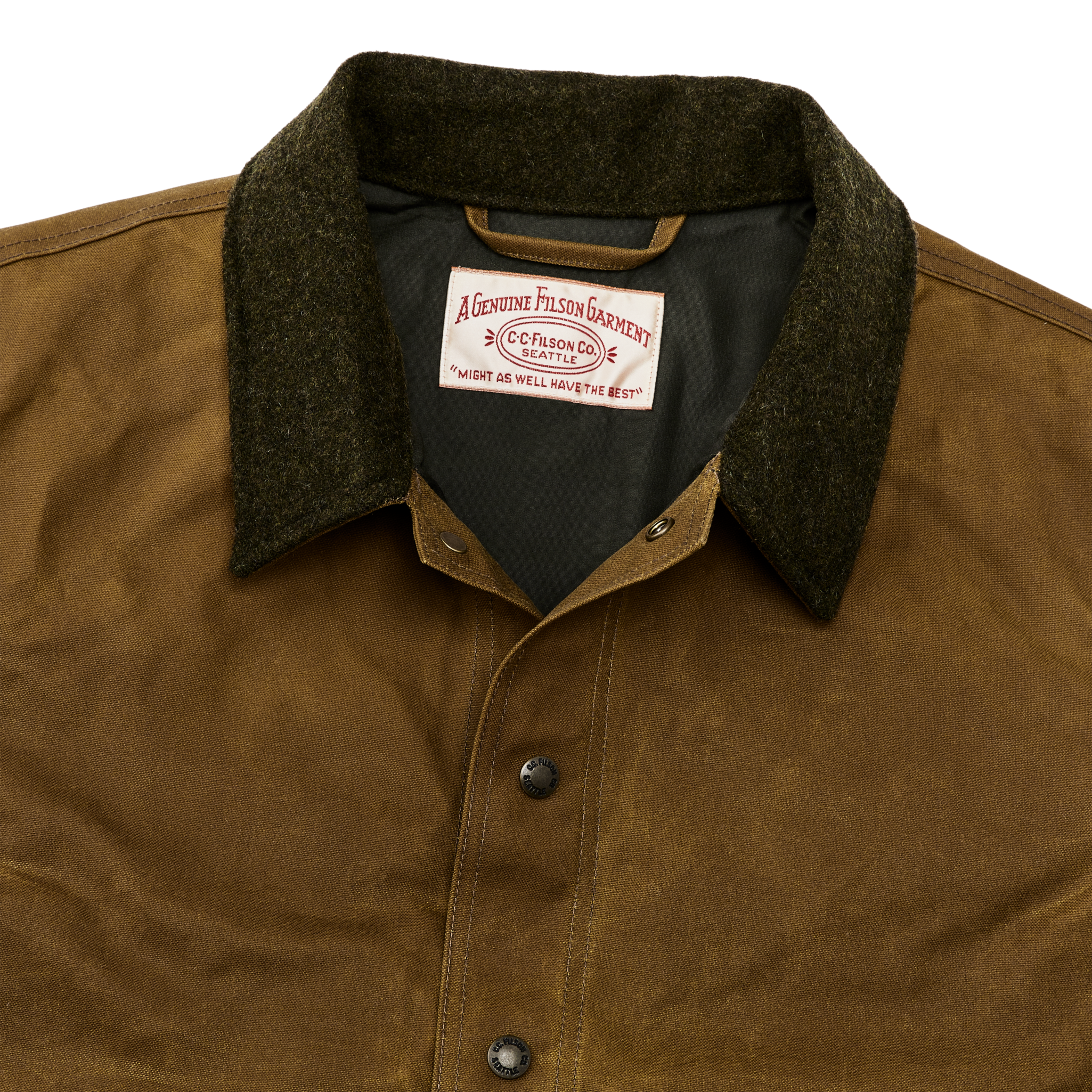 Tin Cloth Work Jacket - Dark Tan - Image 4