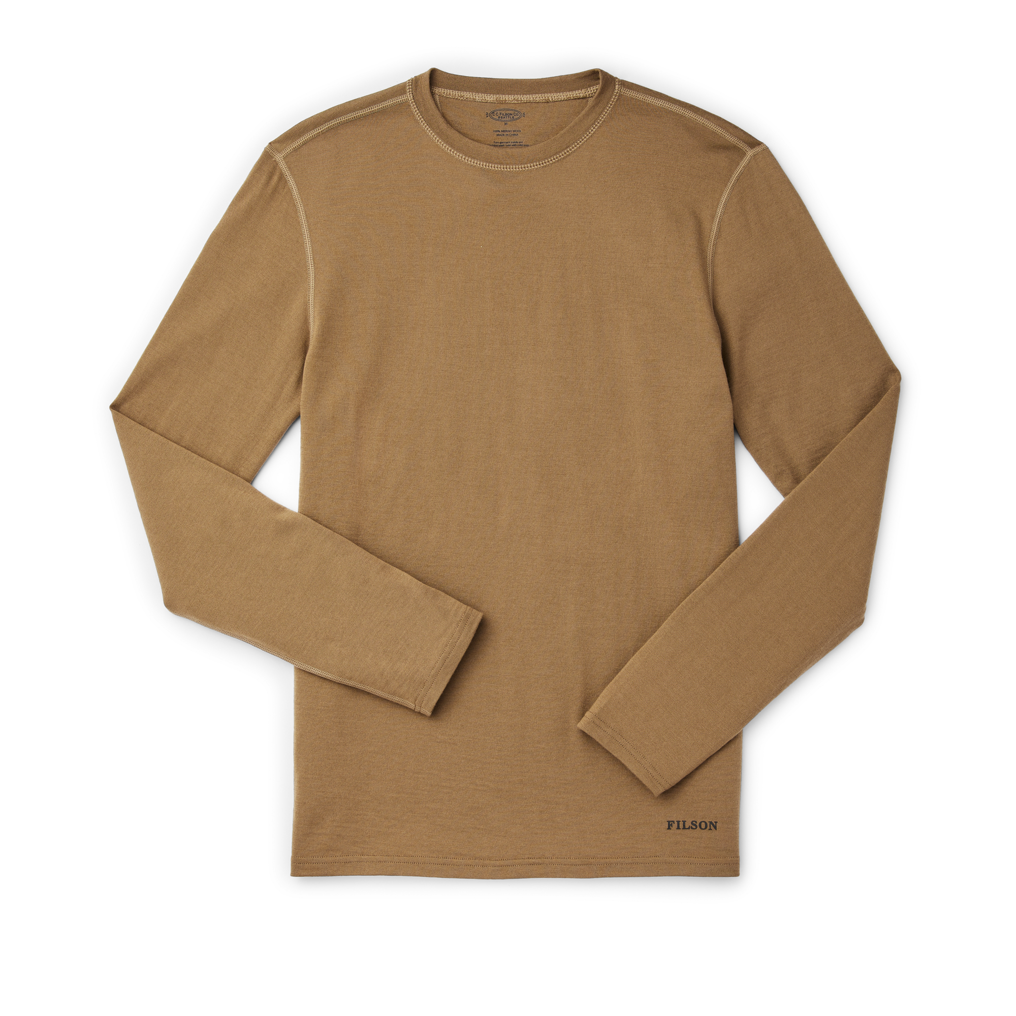210g Merino Wool Crewneck - Rugged Tan