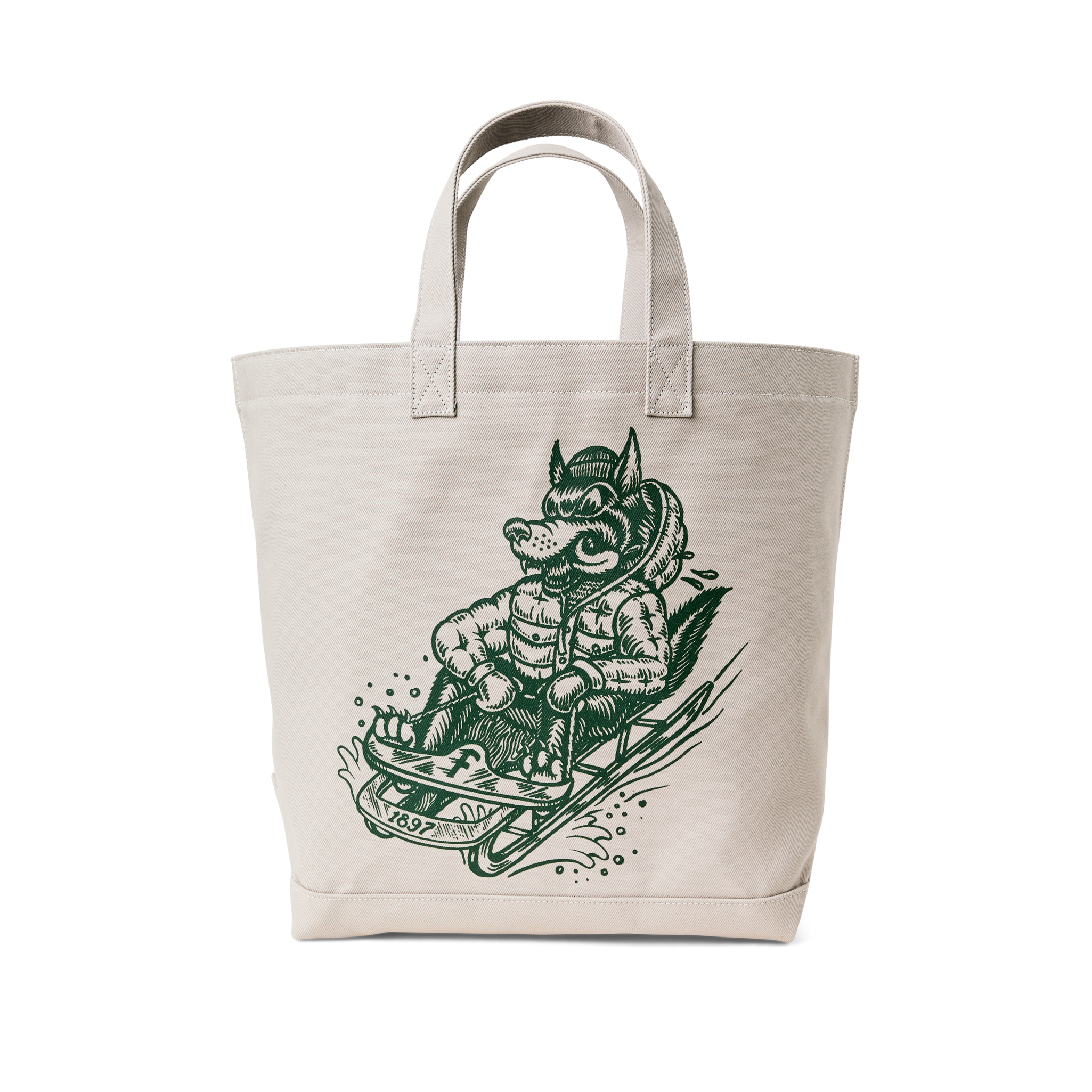 Kyler Martz Graphic Utility Tote - Twine / Wolf