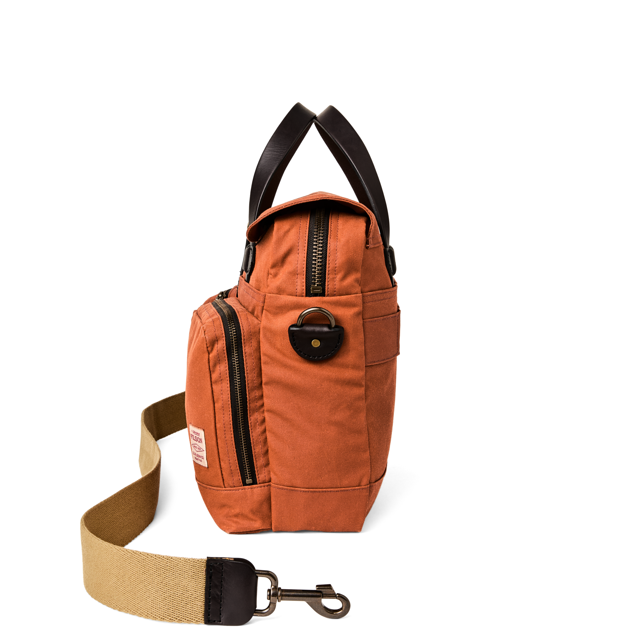 24 Hour Tin Cloth Briefcase - Rust - Image 2