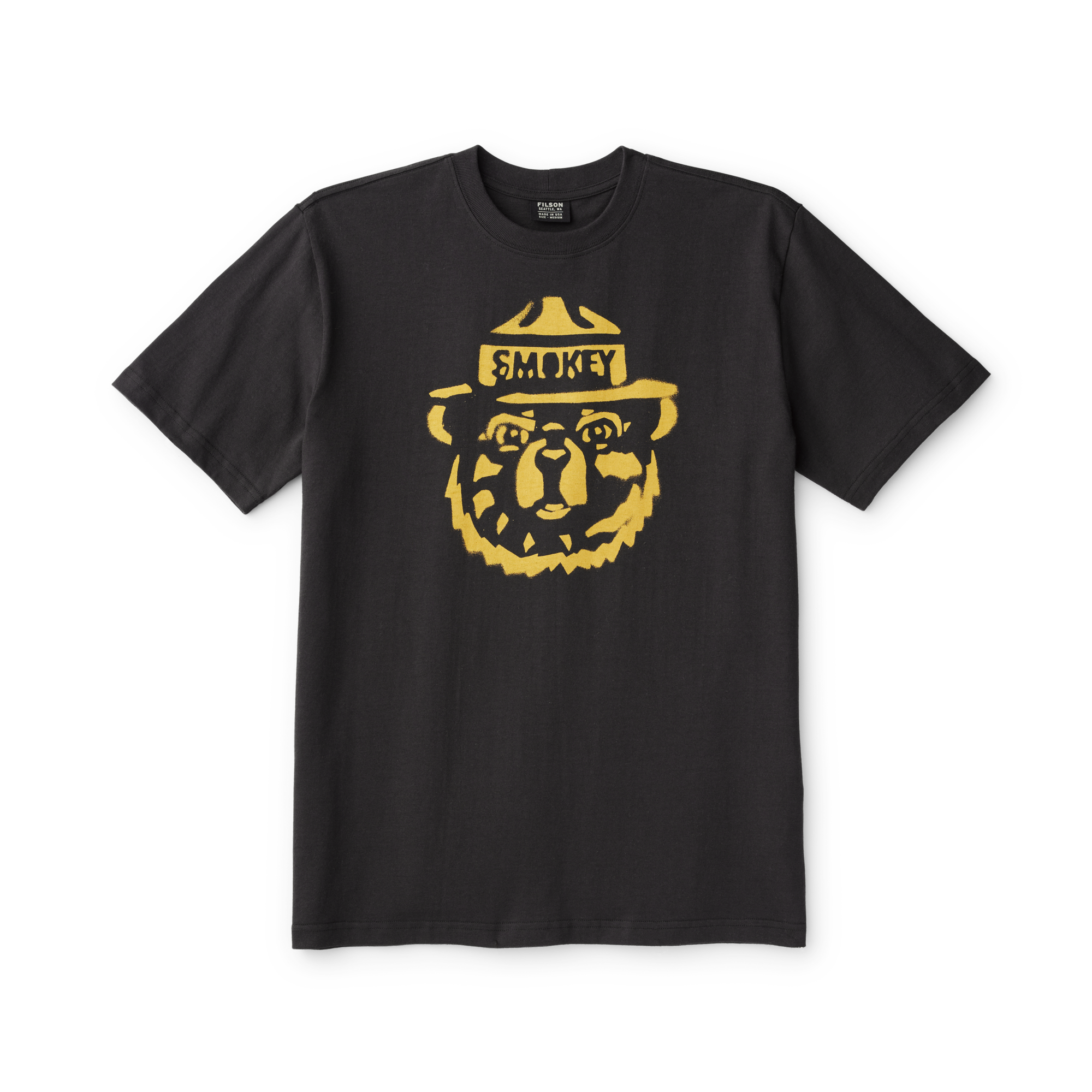 Smokey Bear T-shirt - Faded Black