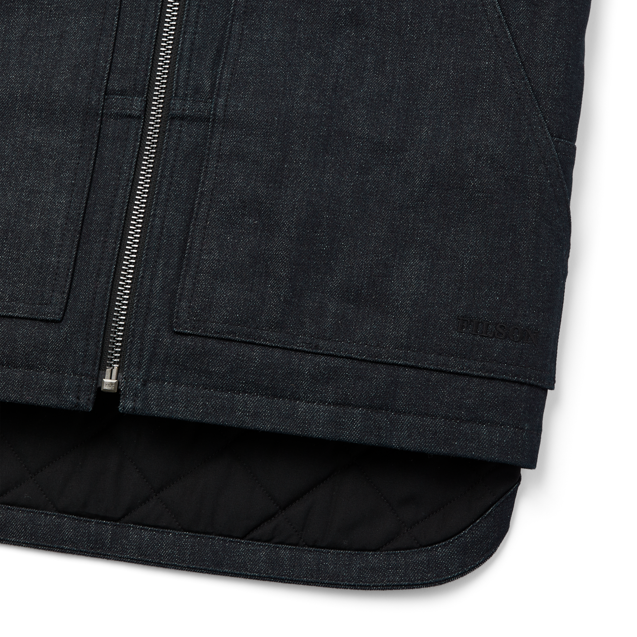Denim Insulated Work Vest - Raw Indigo - Image 5