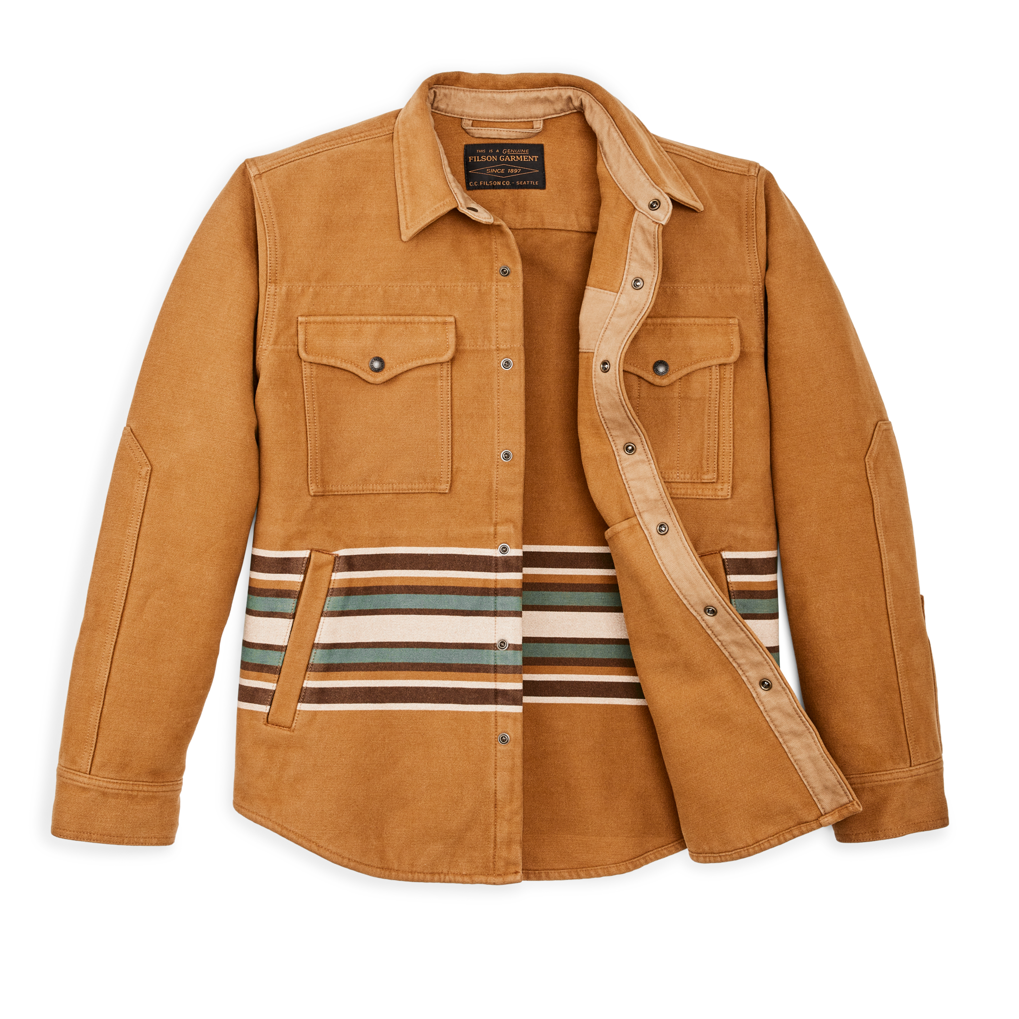 Beartooth Jac-shirt - Golden Brown Multi Stripe - Image 3