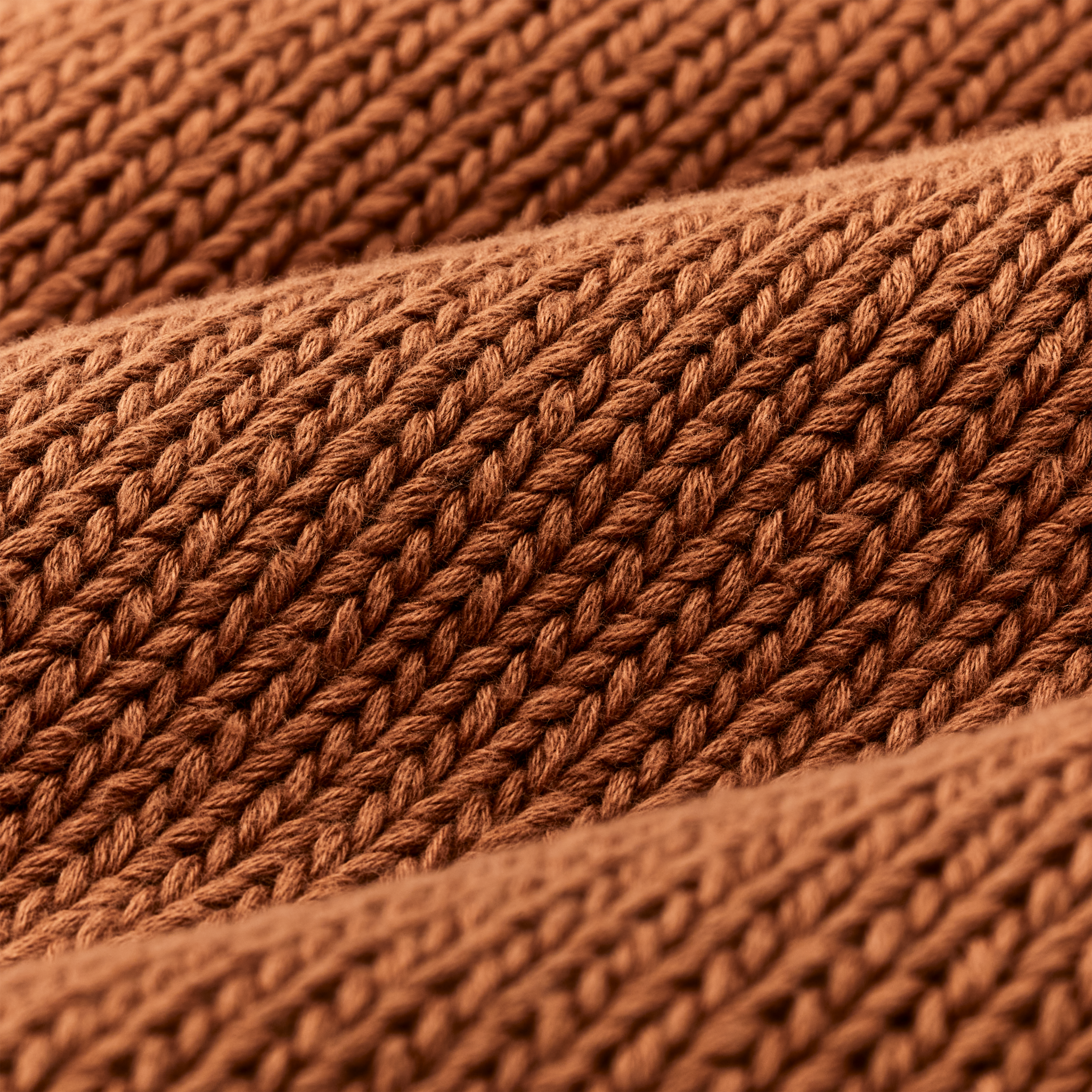 Women's Rustic Cotton Cardigan - Chestnut - Image 4